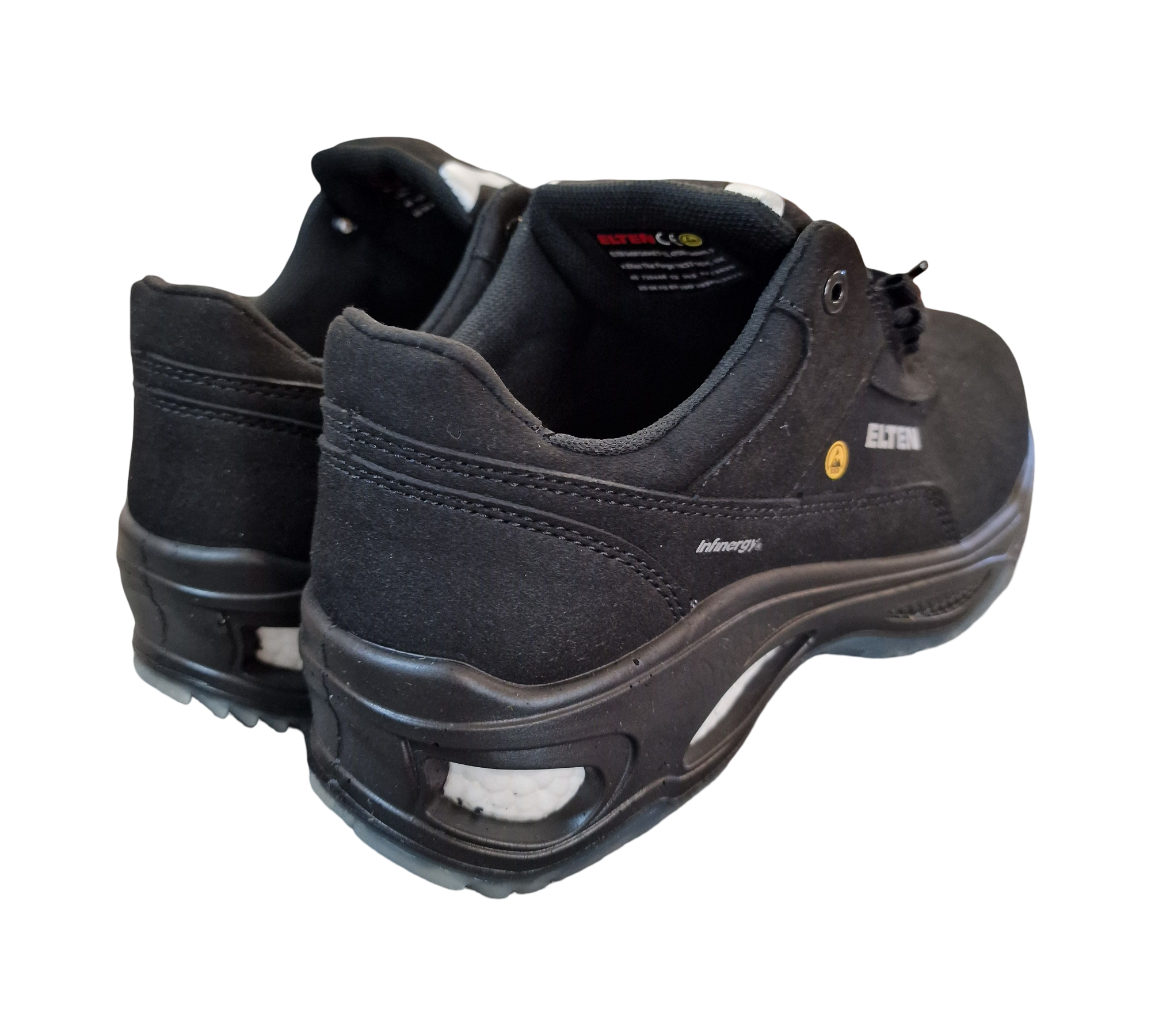 ELTEN MILOW Low ESD S2 Sicherheitsschuhe Herren Kunststoffkappe Gr. 45 Schwarz