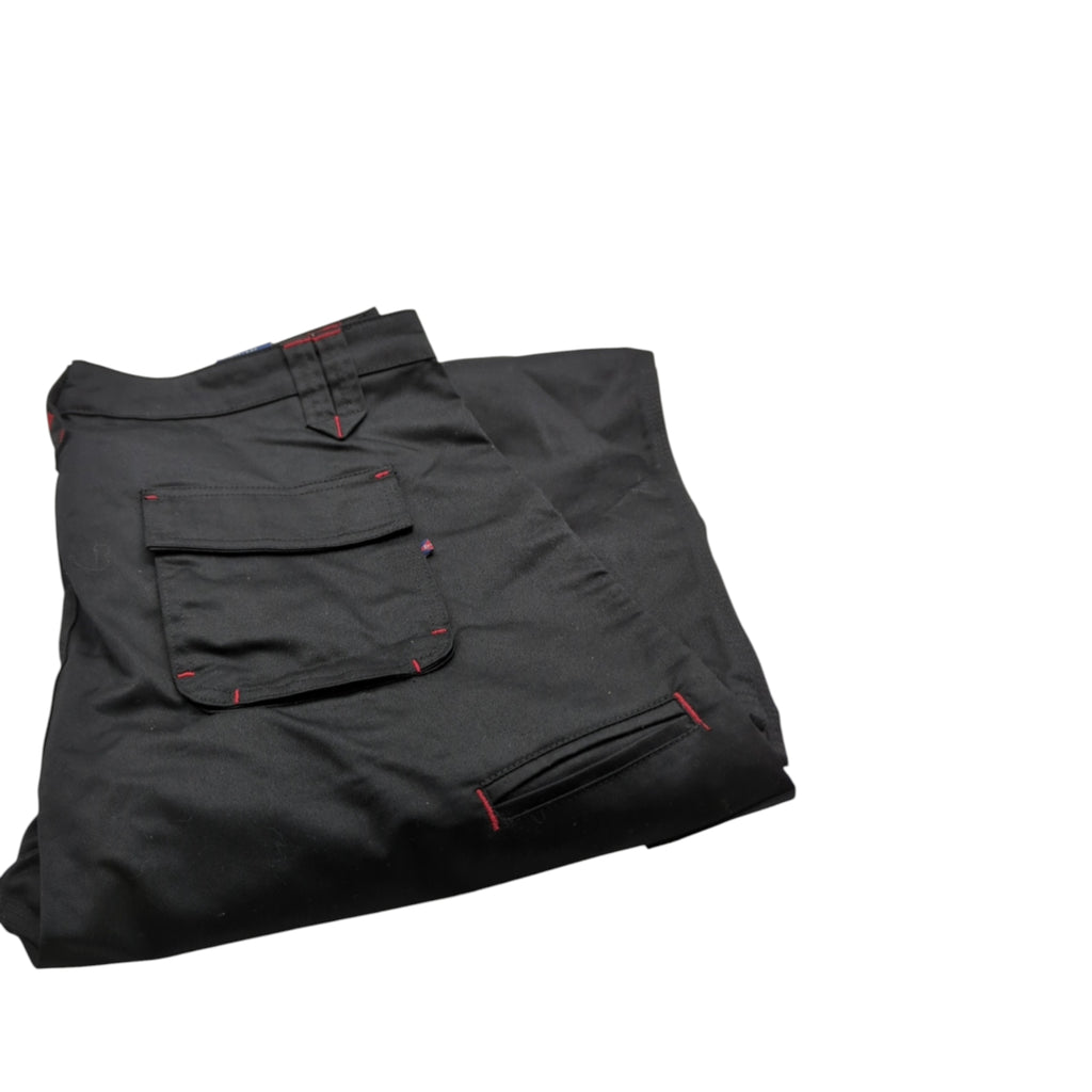 Lee Cooper LCPNT206 Herren Cargo-Arbeitshose Kniepolster 42W/33L Schwarz