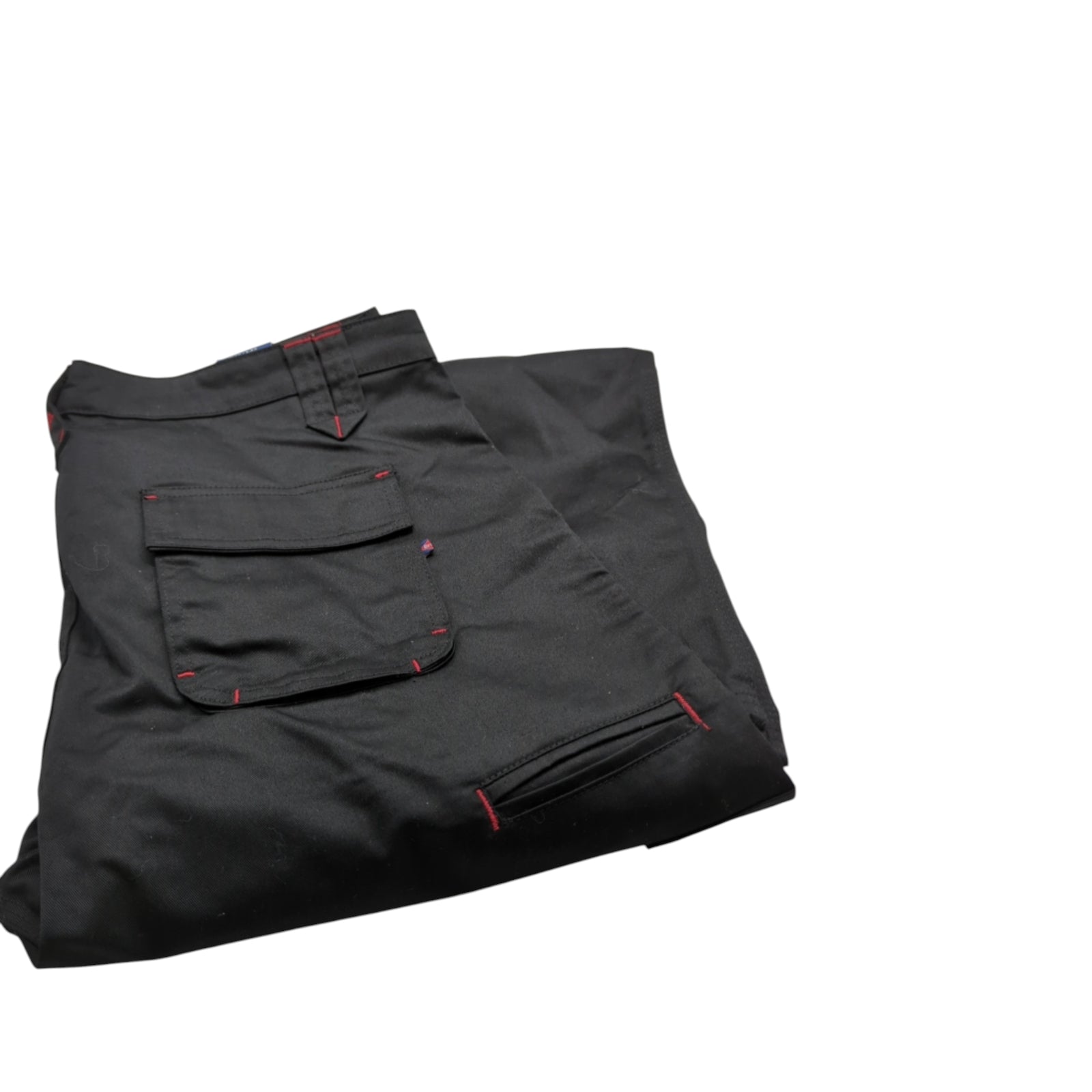 Lee Cooper LCPNT206 Herren Cargo-Arbeitshose Kniepolster 42W/33L Schwarz
