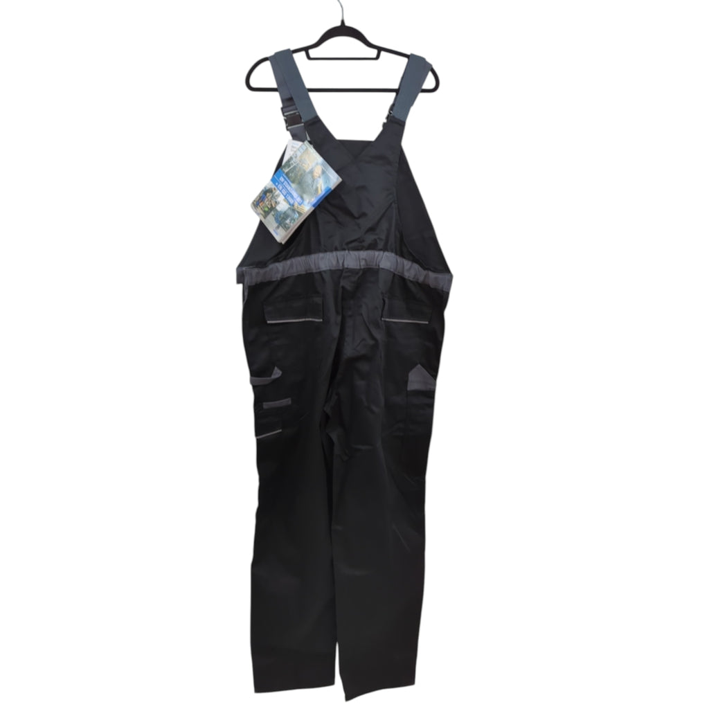 Planam Highline 2712 Bib and Brace Overalls Work Overalls Size 62 Black/Slate/Zinc