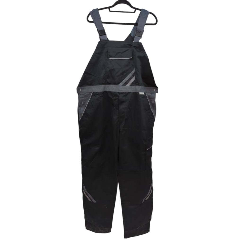 Planam Highline 2712 Bib and Brace Overalls Work Overalls Size 62 Black/Slate/Zinc