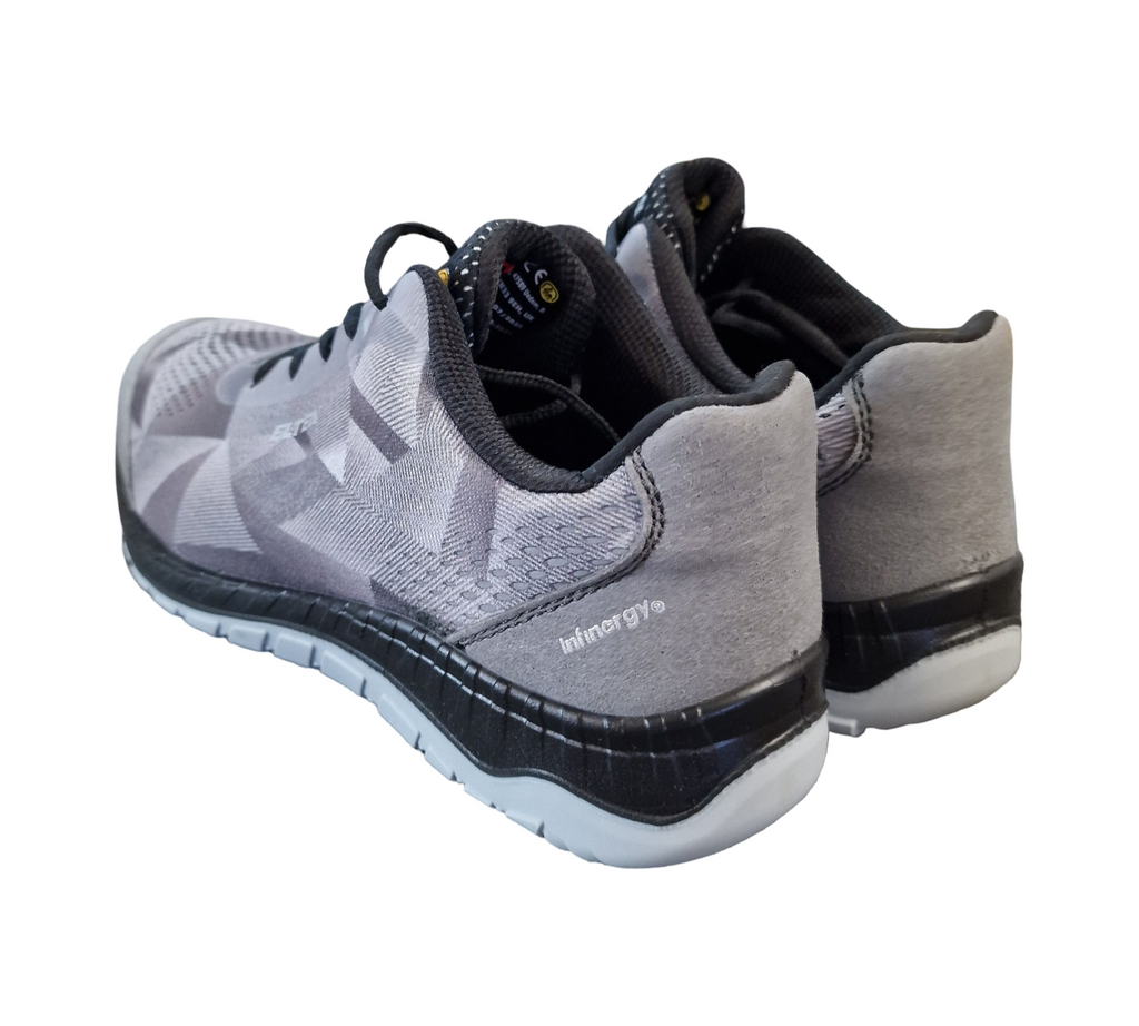 ELTEN LANDON Grey Low ESD S1 Safety Shoes Men's Size 44 Grey