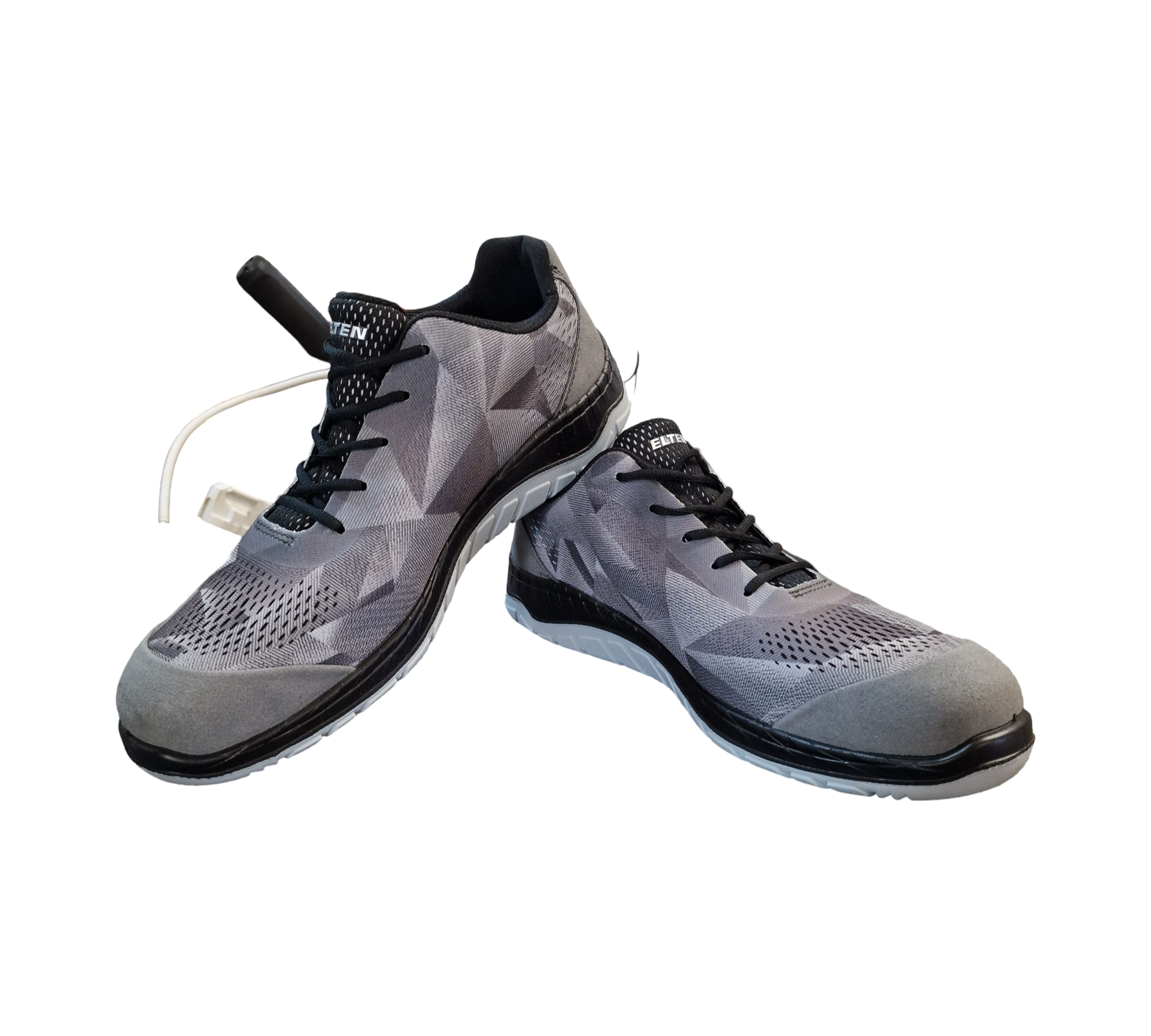 ELTEN LANDON Grey Low ESD S1 Safety Shoes Men's Size 44 Grey