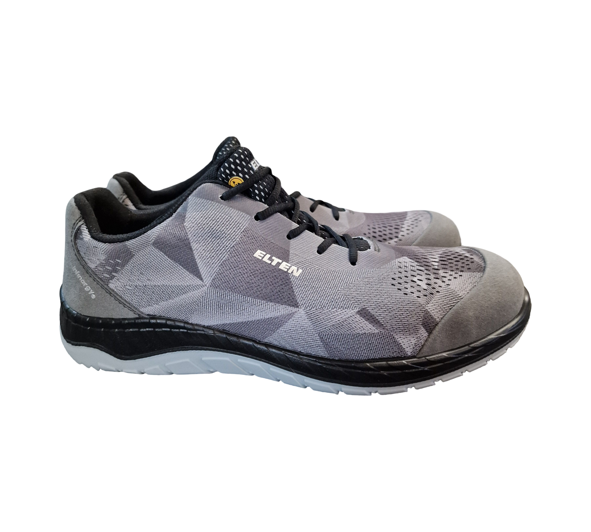 ELTEN LANDON Grey Low ESD S1 Safety Shoes Men's Size 44 Grey