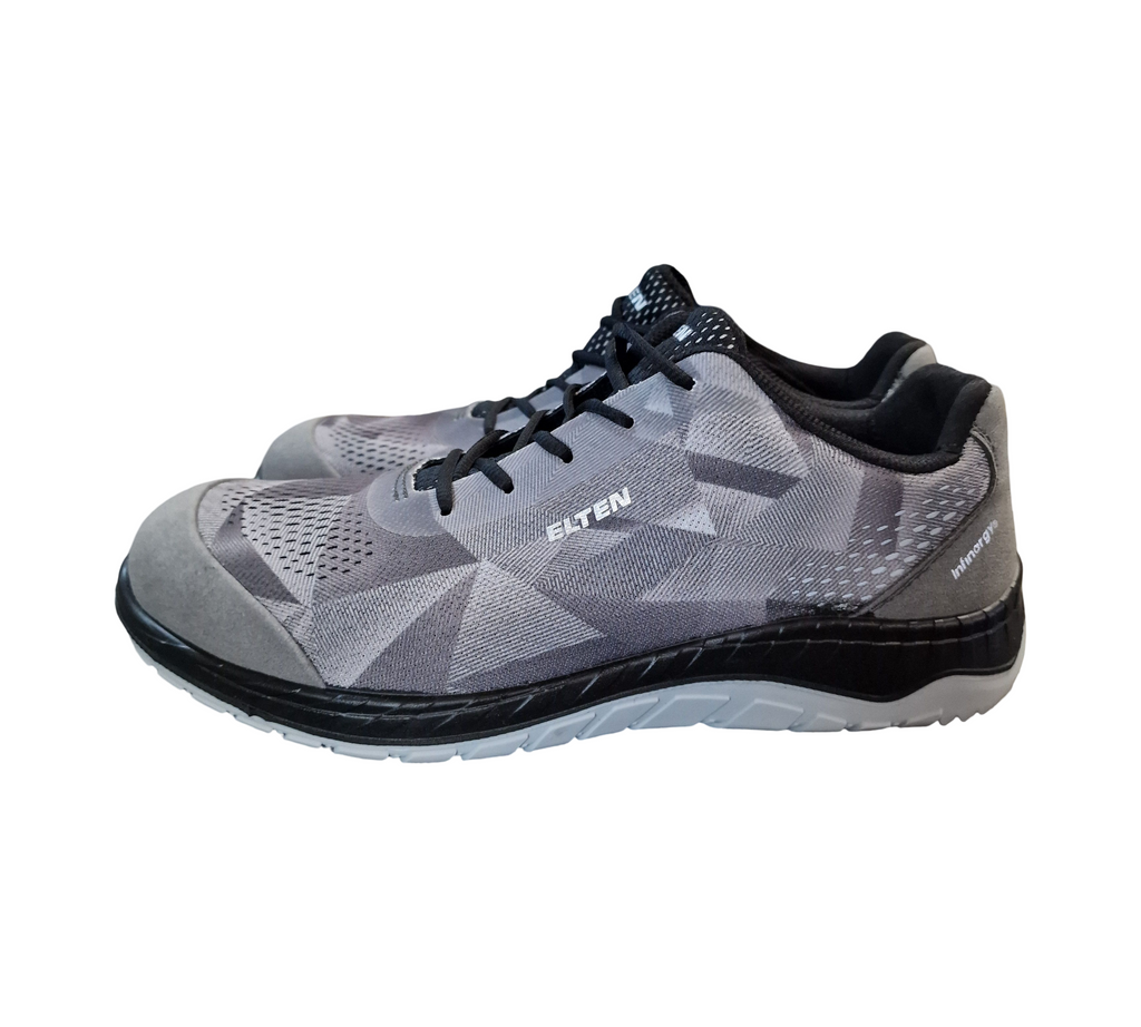 ELTEN LANDON Grey Low ESD S1 Safety Shoes Men's Size 44 Grey