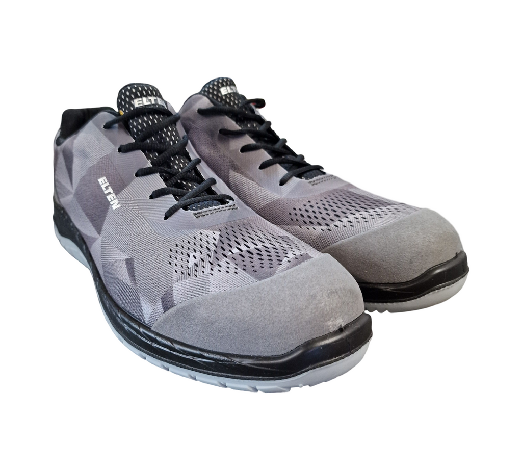 ELTEN LANDON Grey Low ESD S1 Safety Shoes Men's Size 44 Grey