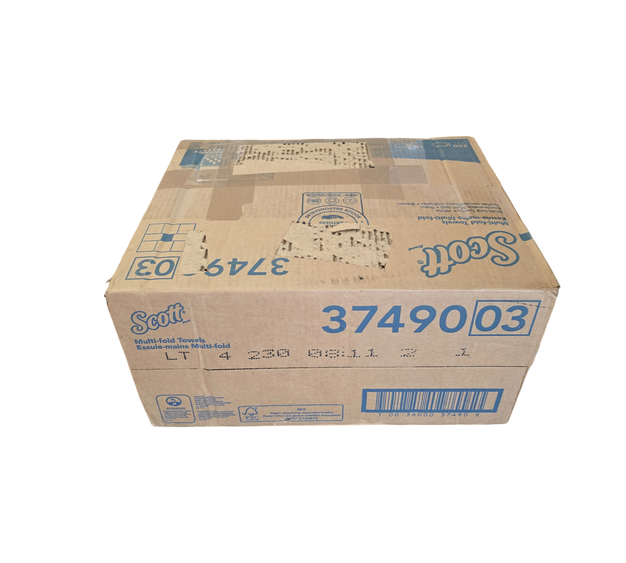 Scott 3749 Multifold Papierhandtücher 1-lagig FSC Falzung Weiß