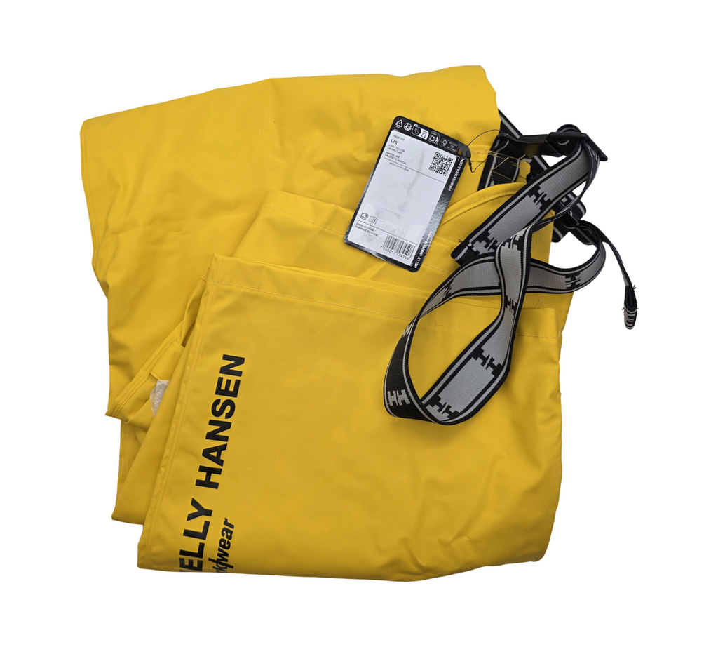 HELLY HANSEN Mandal Wachshose Regenhose Arbeitskleidung Gr. L Gelb