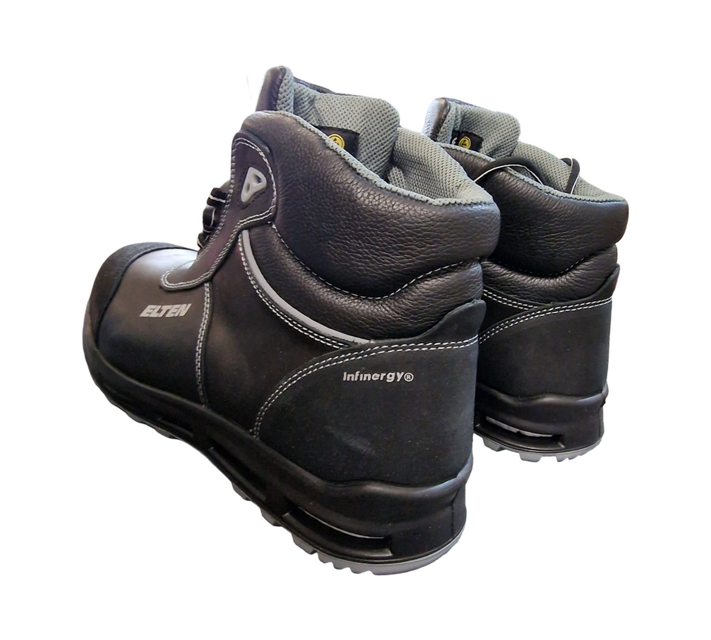 ELTEN Reaction XXT Mid ESD S3 Sicherheitsstiefel Gr. 43 Schwarz/Grau
