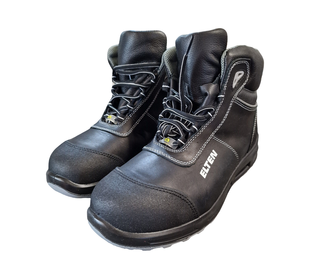 ELTEN Reaction XXT Mid ESD S3 Sicherheitsstiefel Gr. 43 Schwarz/Grau