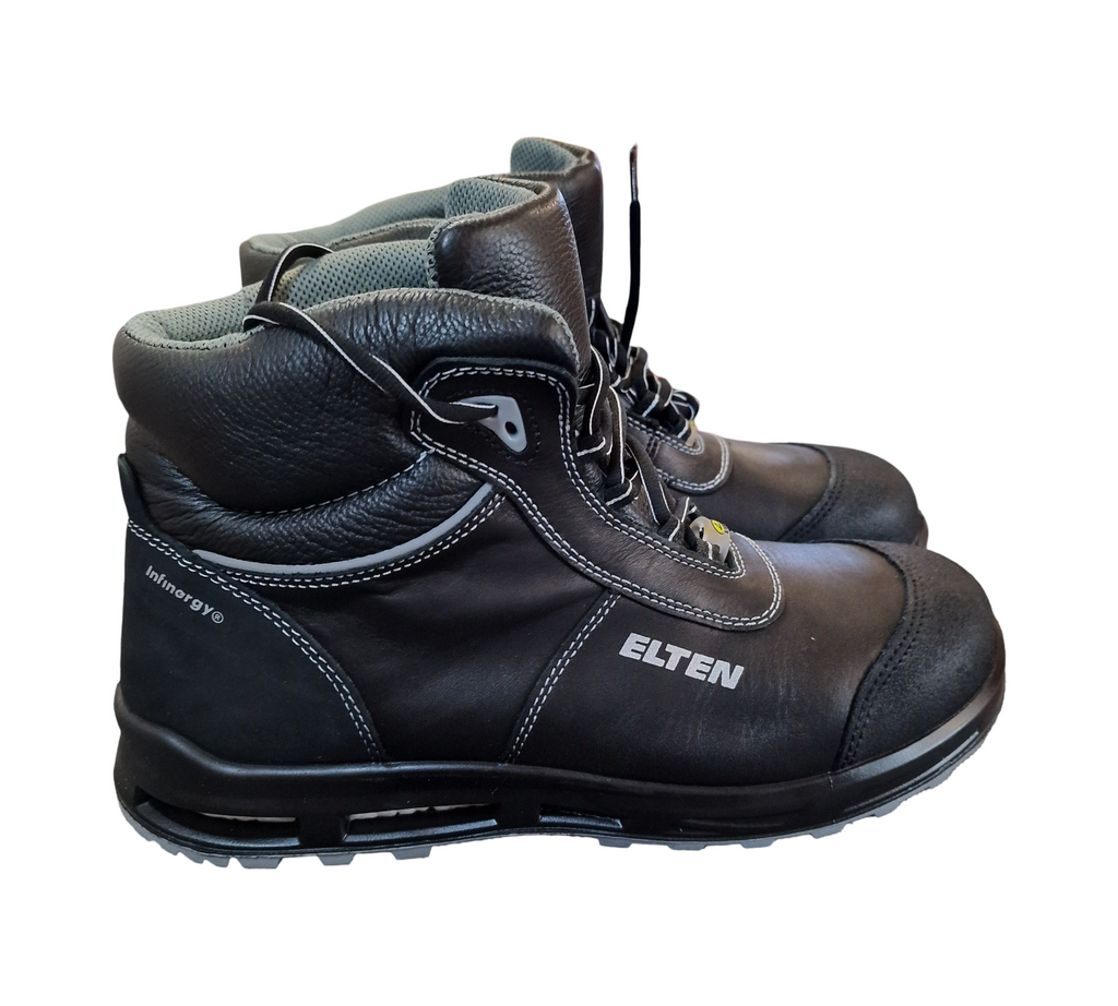 ELTEN Reaction XXT Mid ESD S3 Sicherheitsstiefel Gr. 43 Schwarz/Grau