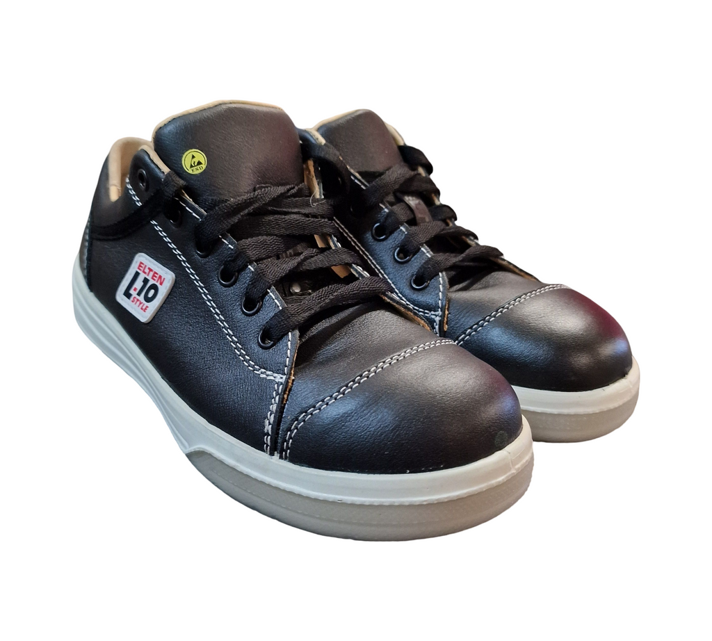 ELTEN Shadow Low ESD S3 Sicherheitsschuhe Unisex Stahlkappe Gr. 40 Schwarz