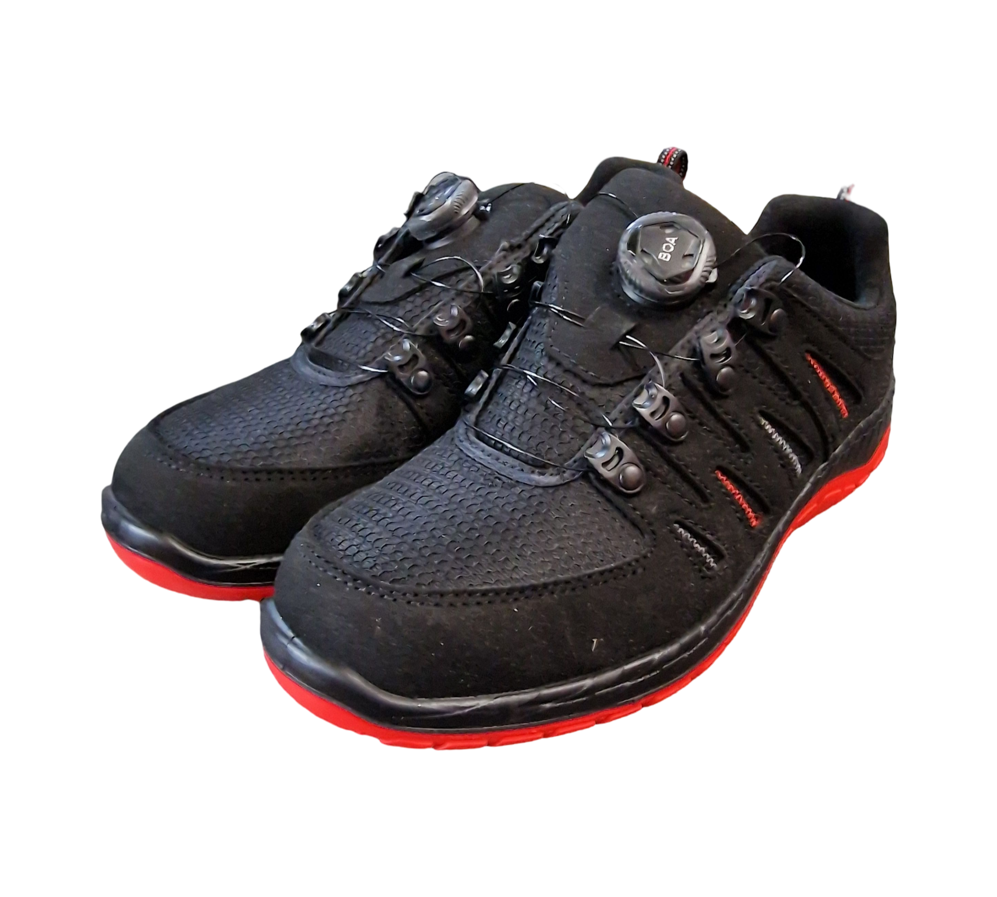 ELTEN MADDOX BOA Black-Red Low ESD S3 Sicherheitsschuhe Gr. 39 Schwarz/Rot