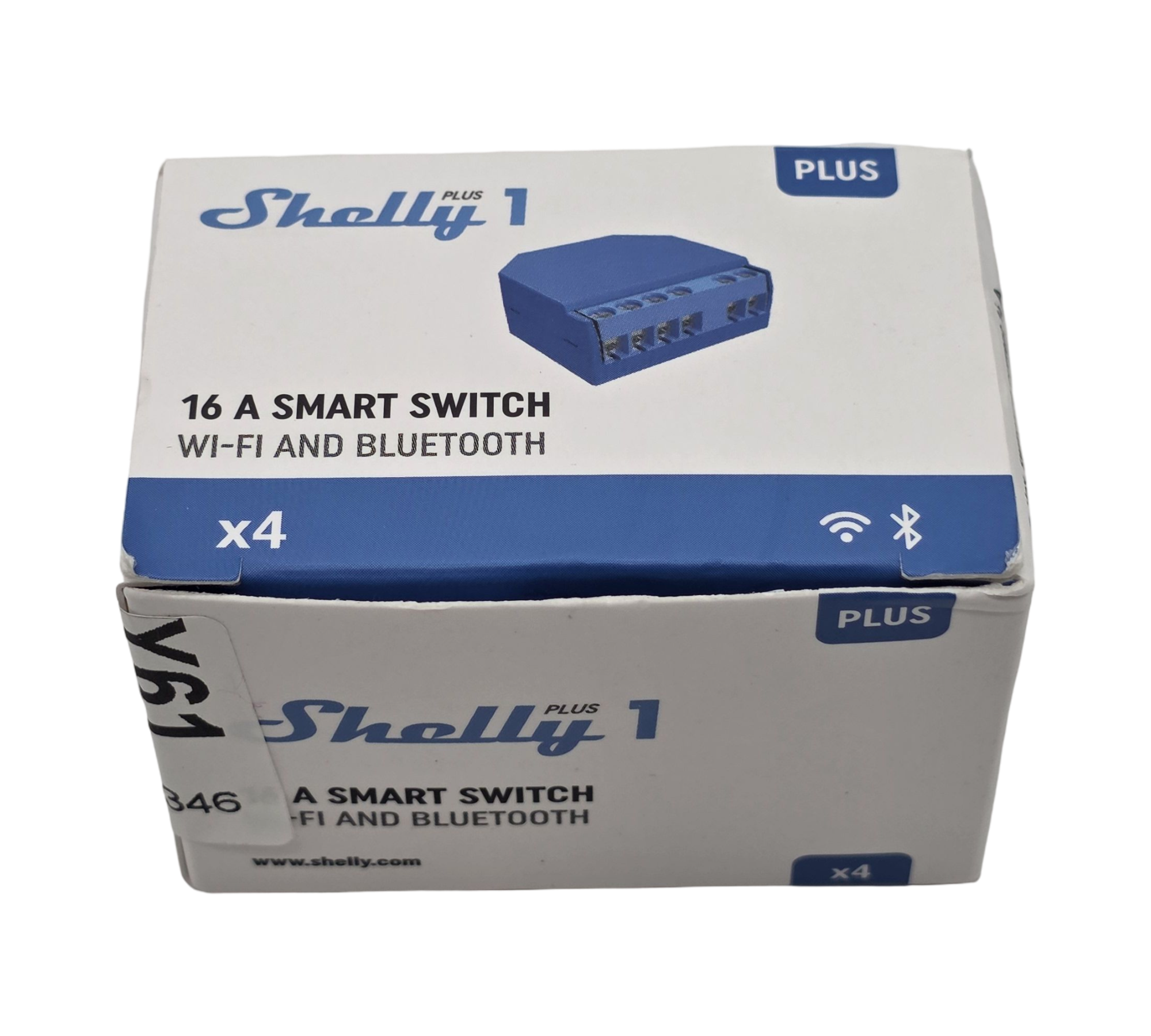 Shelly Plus 1 WiFi Switch, 4-pack