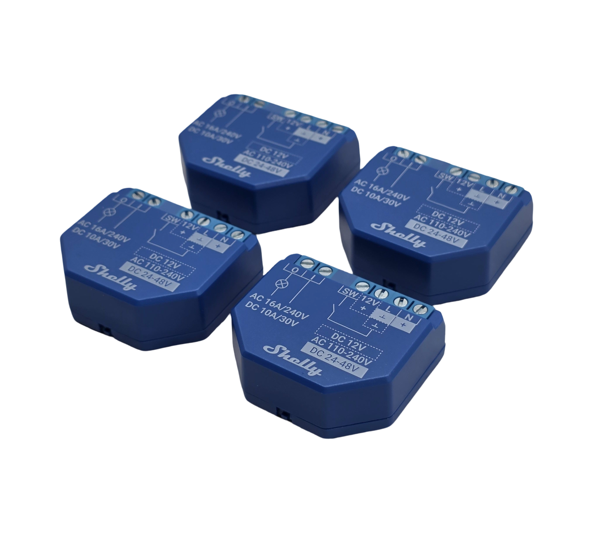 Shelly Plus 1 WiFi Switch, 4-pack