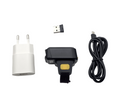 Alacrity 1D/2D Mini-Ring Barcode Scanner Bluetooth USB 2.4GHz 3-in-1