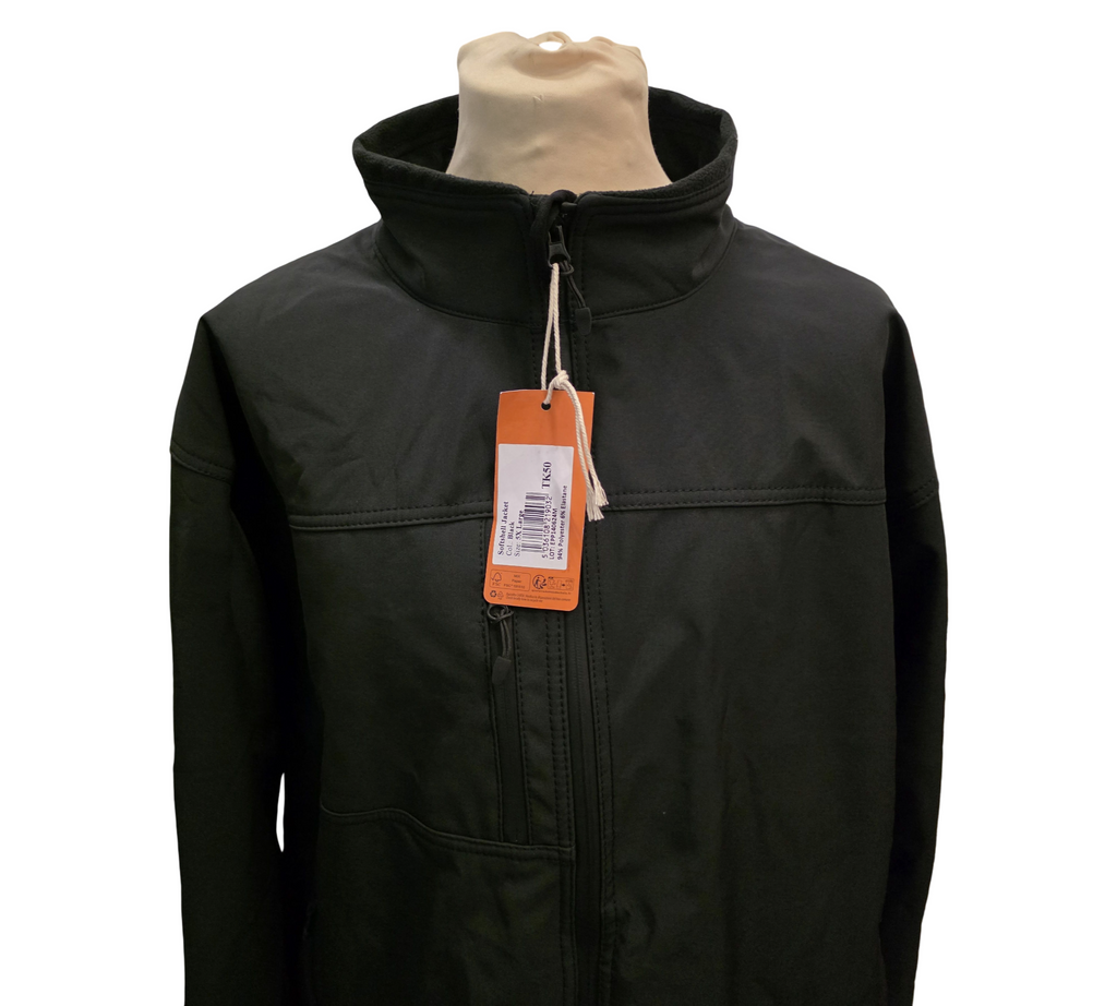 Portwest TK50 Softshell-Jacke 3-lagig Arbeitsjacke Gr. 5XL Schwarz