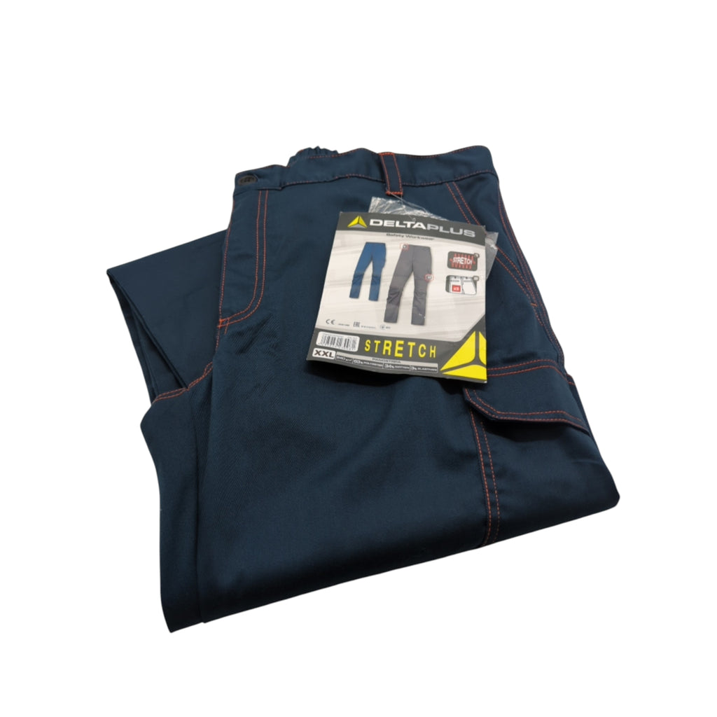Delta Plus X Herren-Arbeitshose Bundhose Gr. XXL Marineblau/Orange