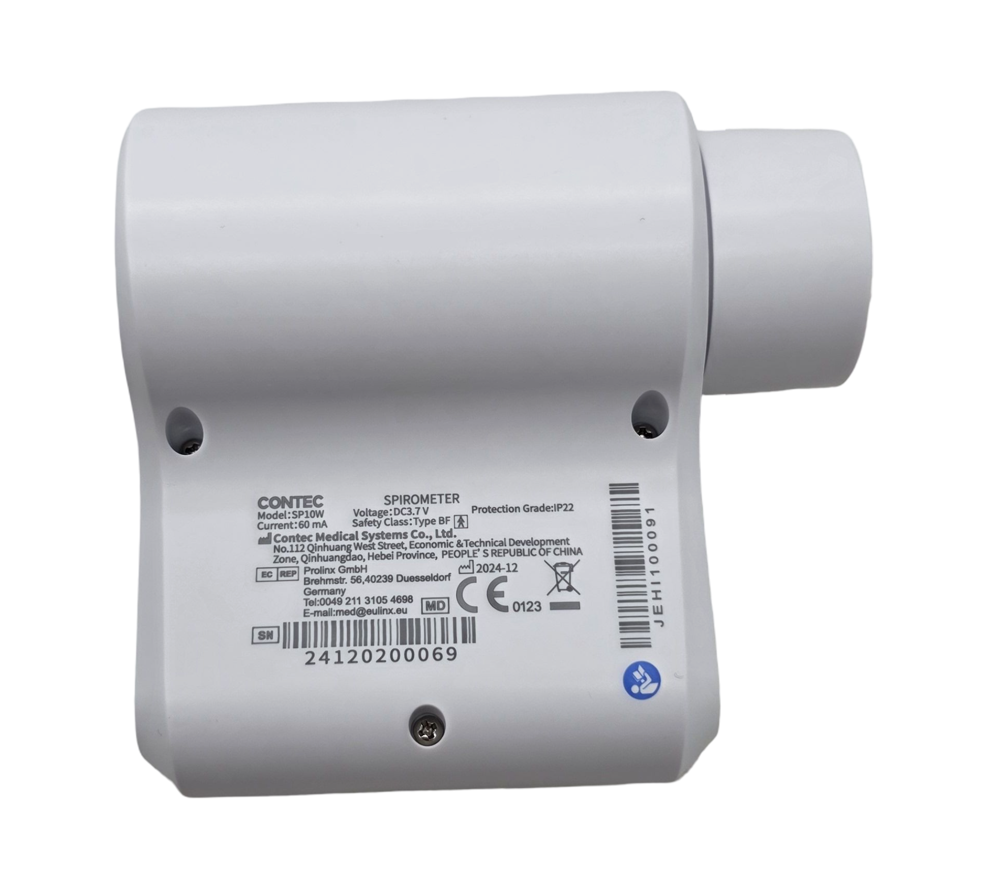 Gima 33535 Taschenspirometer SP-10 mit Bluetooth