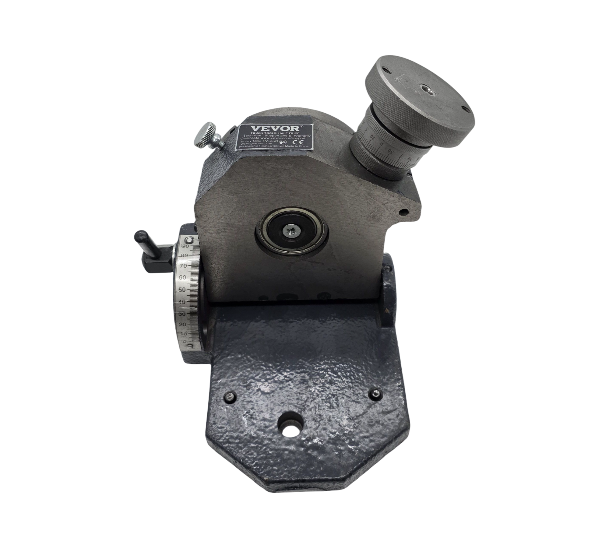 BestEquip Rundteiltisch 100 mm Teilapparat Horizontal Vertikal Fräsen