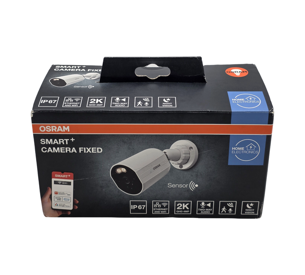 OSRAM SMART+ WiFi Außenkamera 4MP 2K IP67 Outdoor Weiß