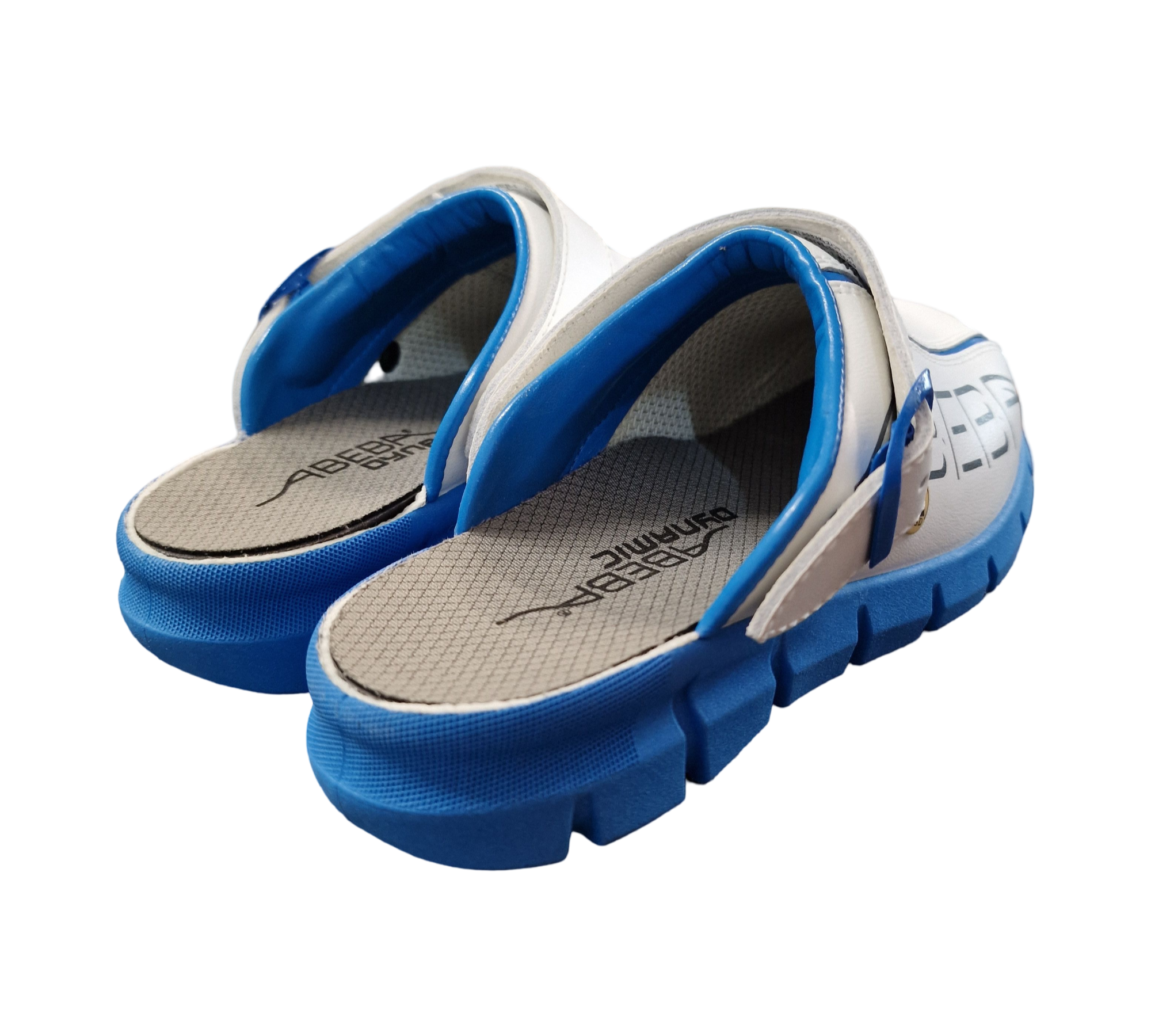 ABEBA 37312-35 ESD Arbeitsschuhe Dynamic Clogs, weiß blau, Größe 35