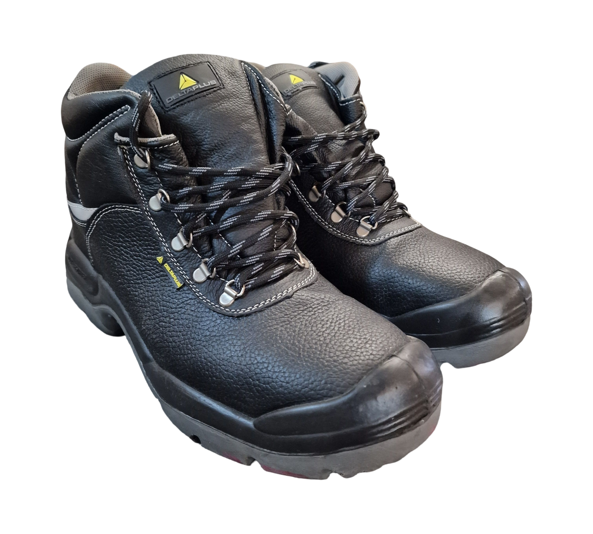 Delta Plus SAUL2 S3 SRC Sicherheitsschuhe Leder Gr. 47 Schwarz