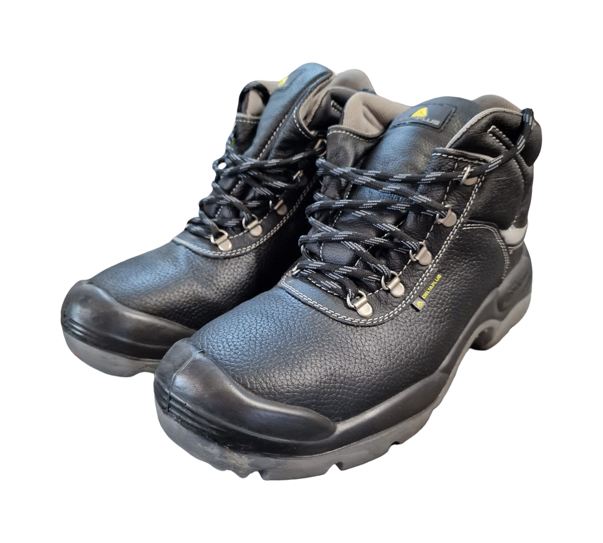 Delta Plus SAUL2 S3 SRC Sicherheitsschuhe Leder Gr. 47 Schwarz