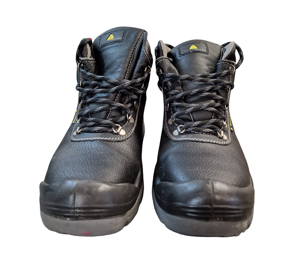Delta Plus SAUL2 S3 SRC Sicherheitsschuhe Leder Gr. 47 Schwarz