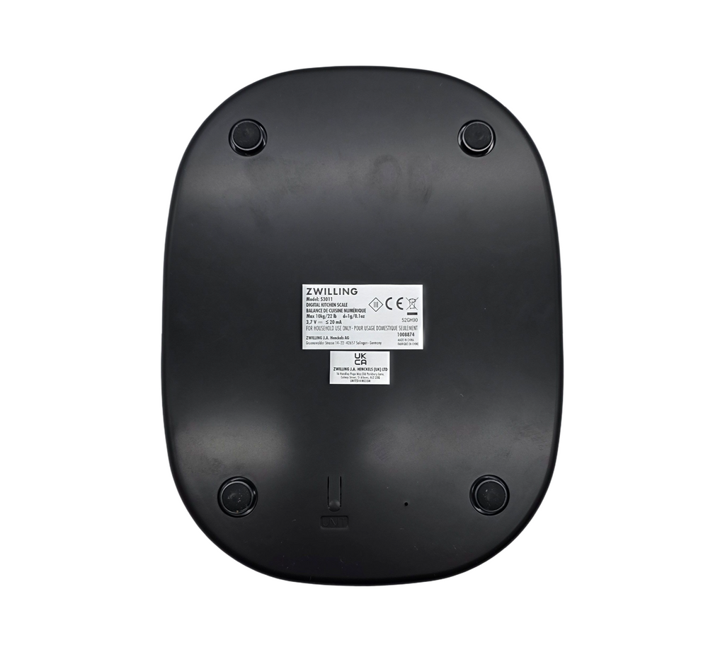 Zwilling Enfinigy Küchenwaage digital LCD USB Sensor Touch Schwarz