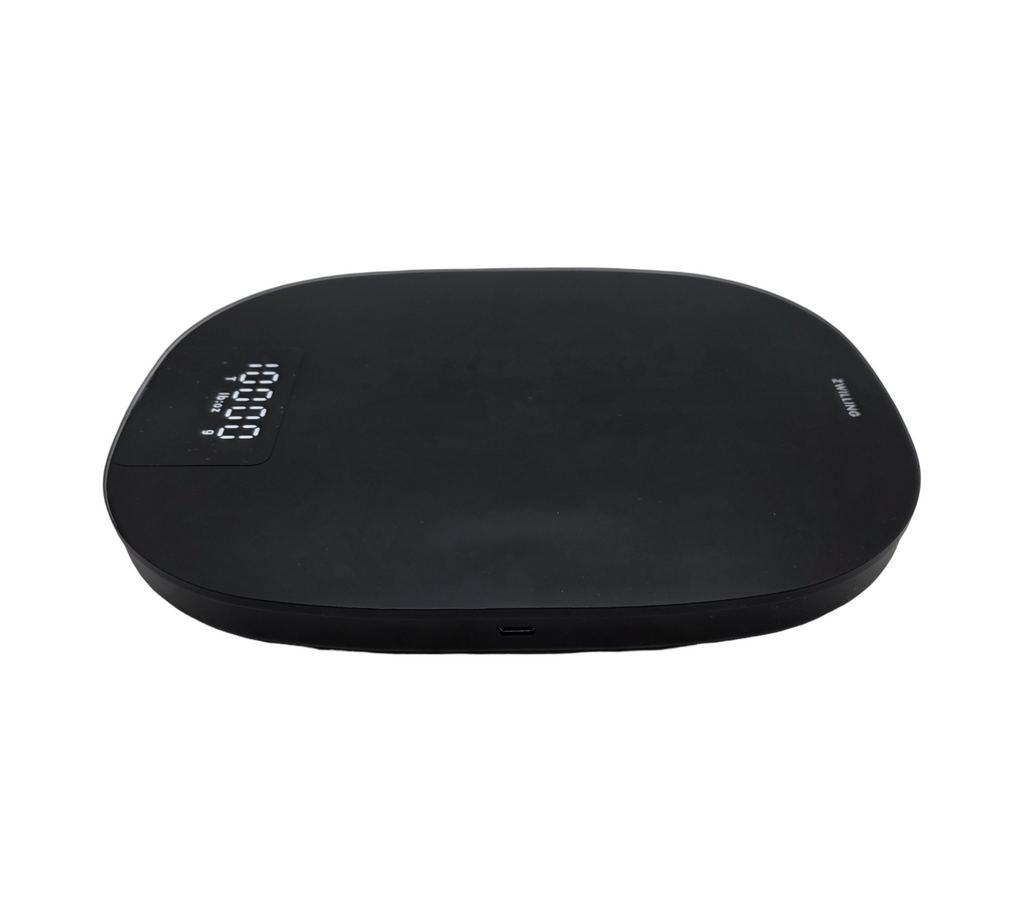 Zwilling Enfinigy Küchenwaage digital LCD USB Sensor Touch Schwarz