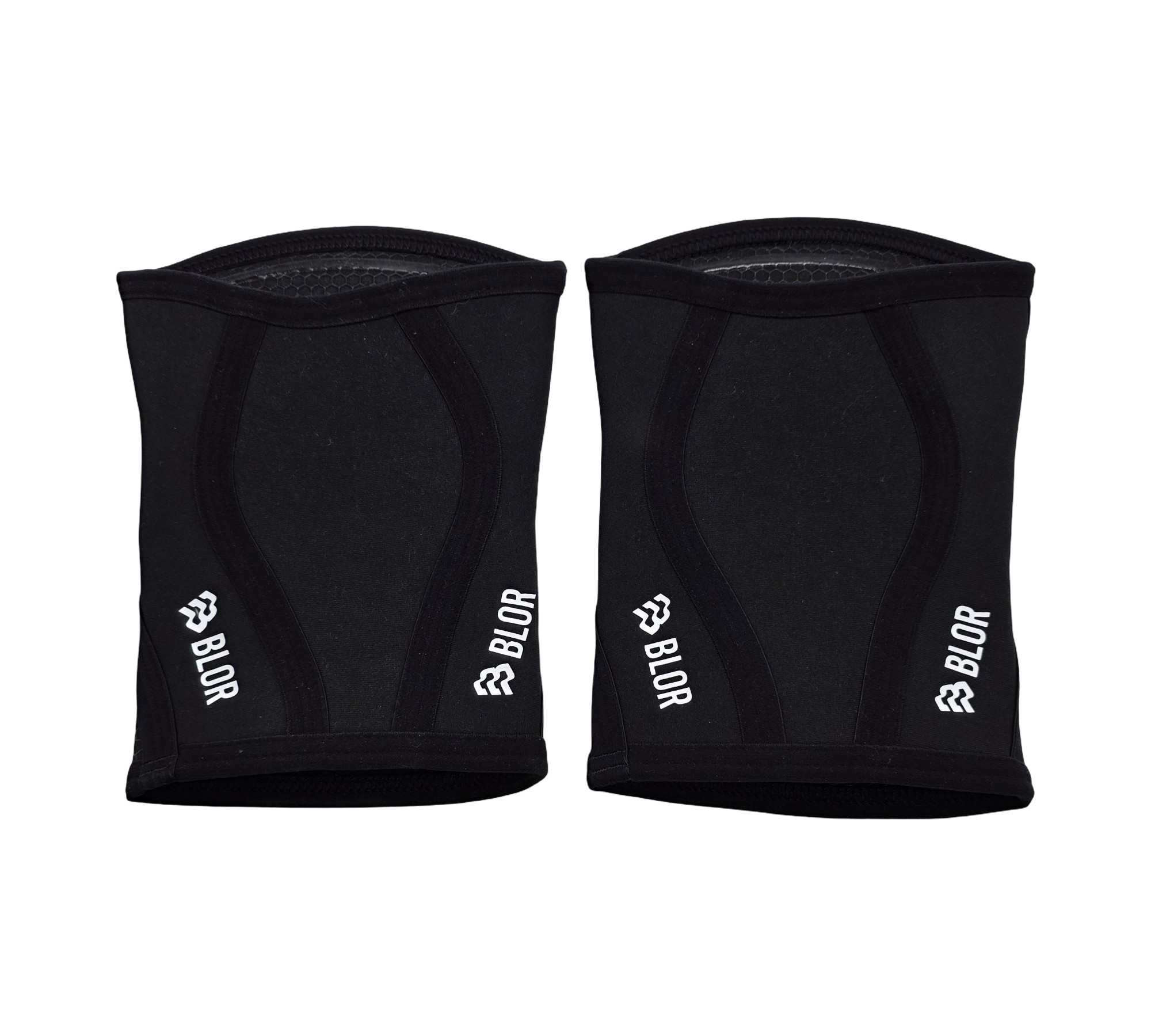 BLOR 2.0 Knee Sleeves 5mm Powerlifting Weightlifting Size M Black