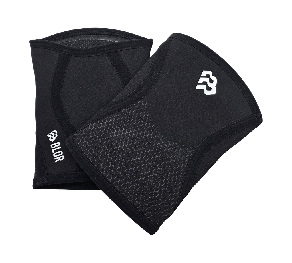 BLOR 2.0 Knee Sleeves 5mm Powerlifting Weightlifting Size M Black