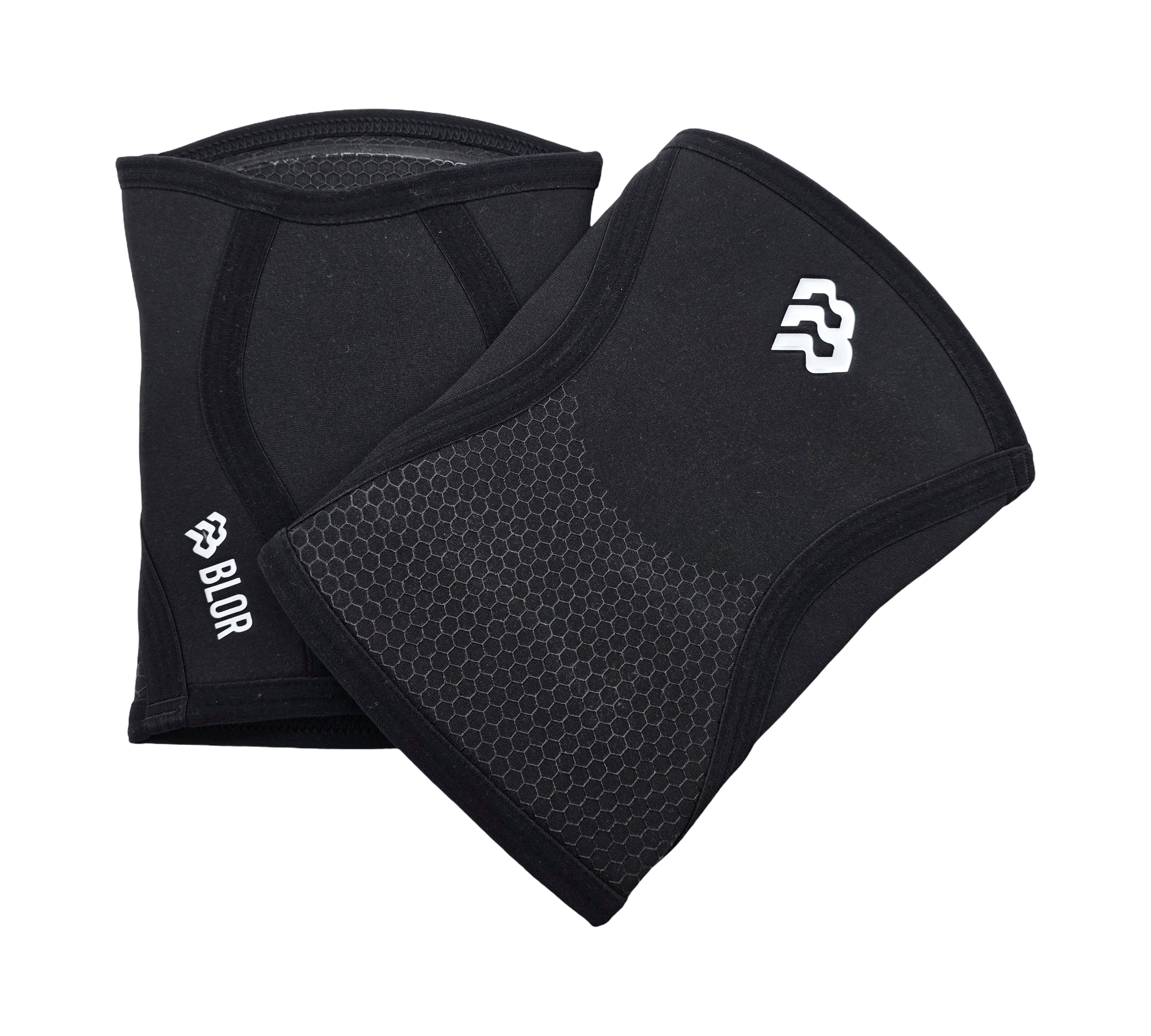 BLOR 2.0 Knee Sleeves 5mm Powerlifting Weightlifting Size M Black