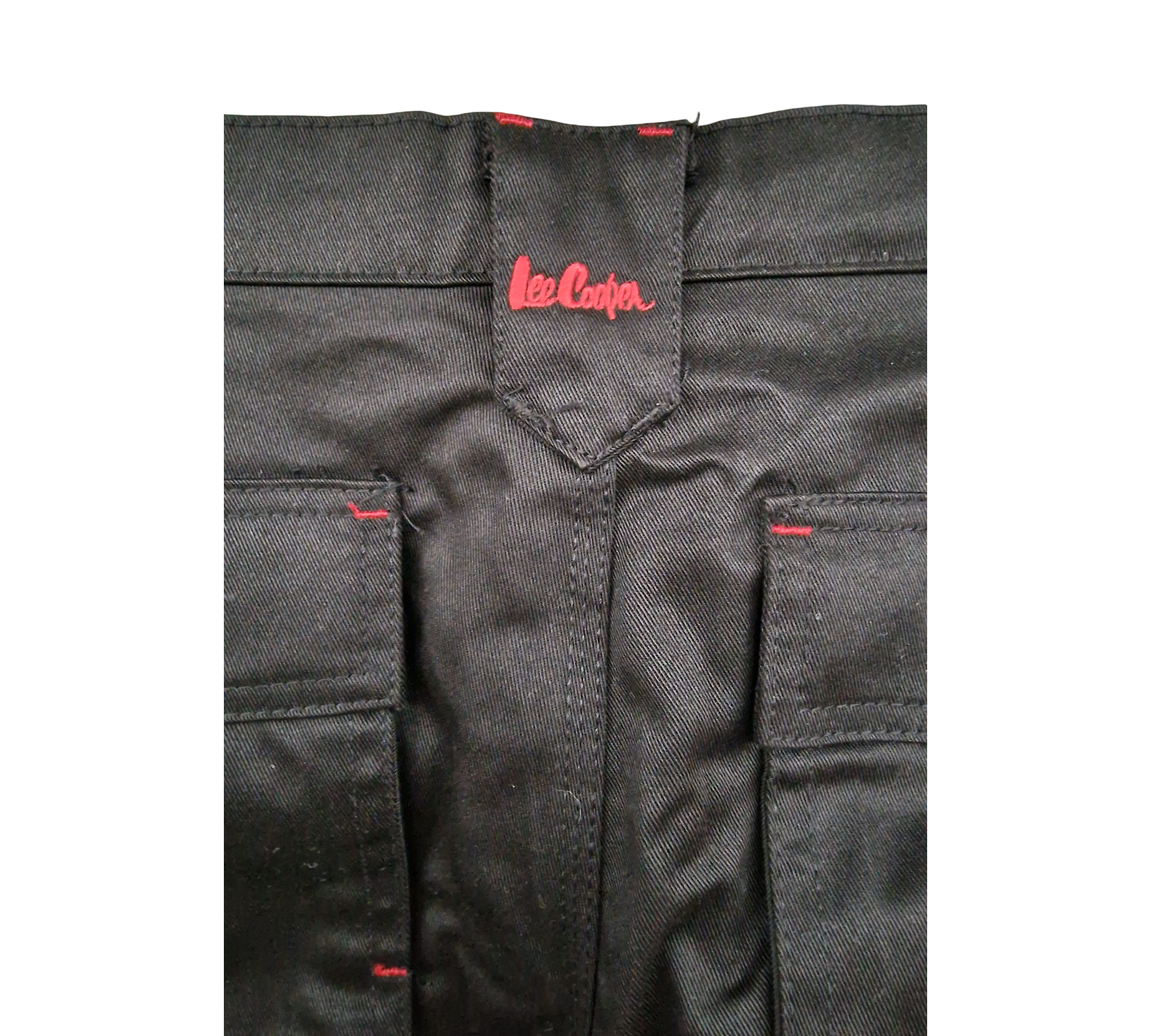 Lee Cooper LCPNT206 Herren Cargo-Arbeitshose Kniepolstertaschen 36W/29L Schwarz