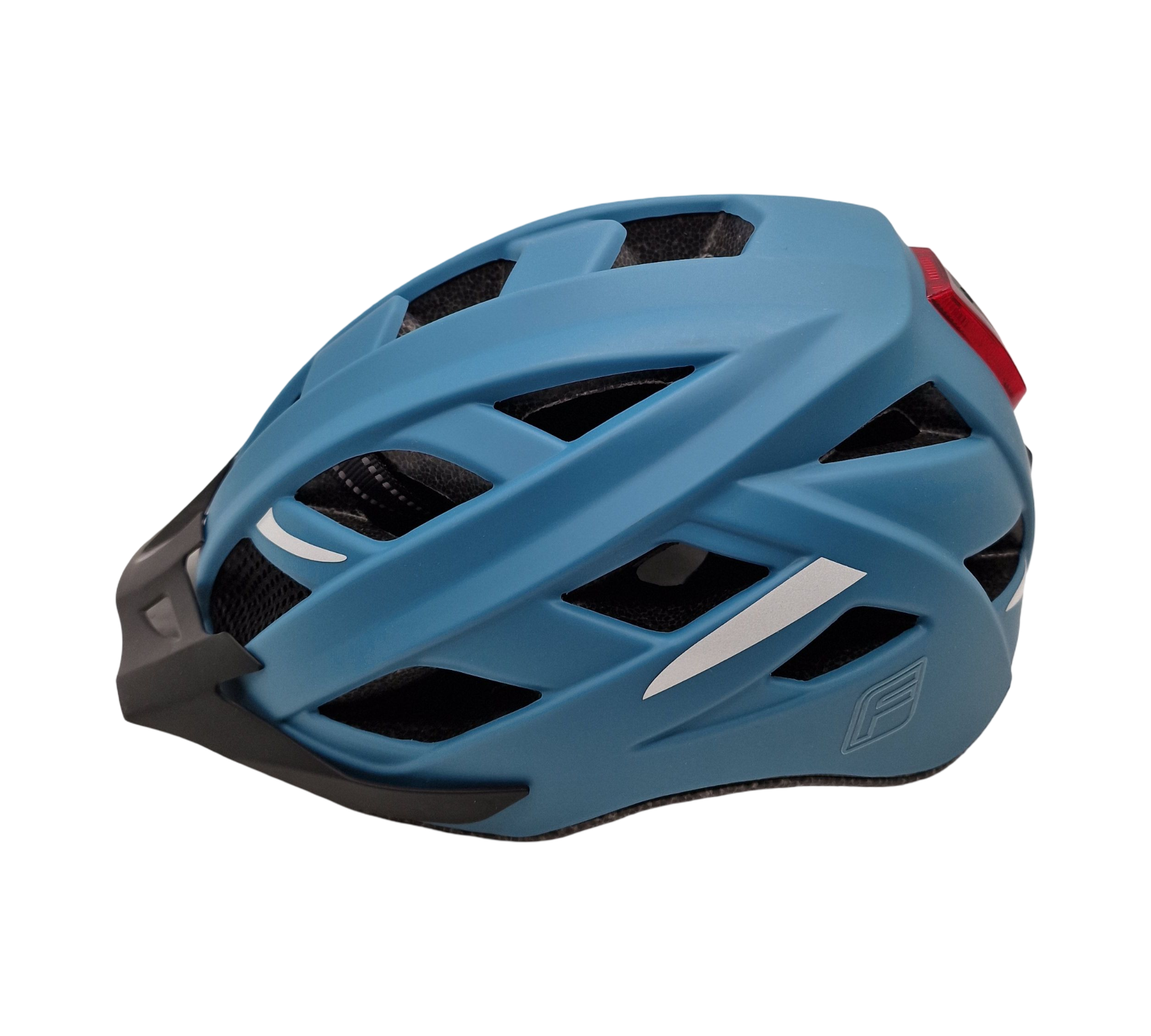 Fischer Urban Plus Fahrradhelm Radhelm Cityhelm LED-Rücklicht L/XL 58-61 cm