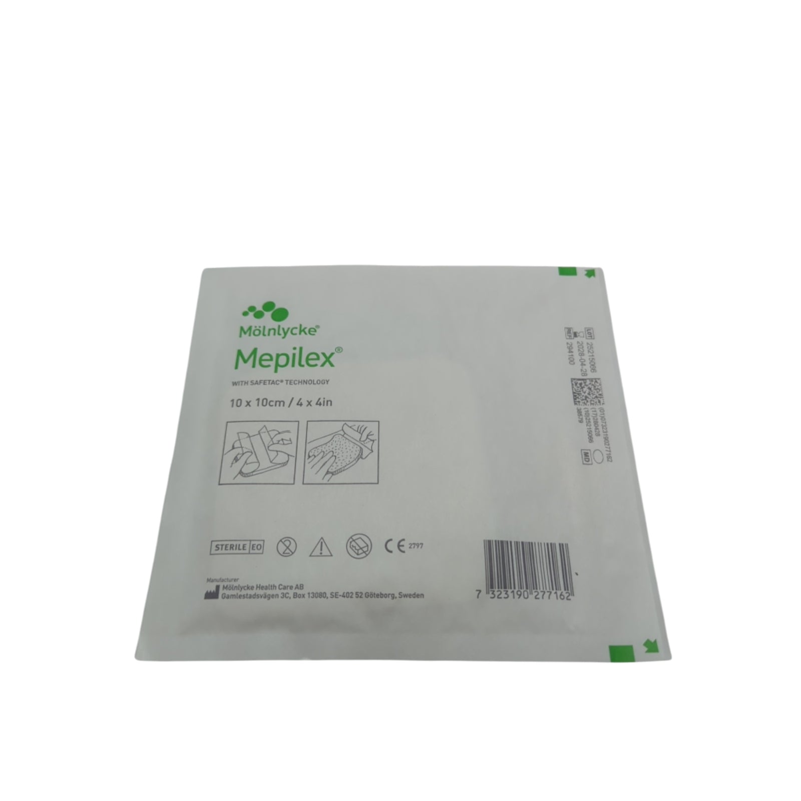 Mepilex absorbierender Schaumverband 10 x 10 cm, 5 Stück