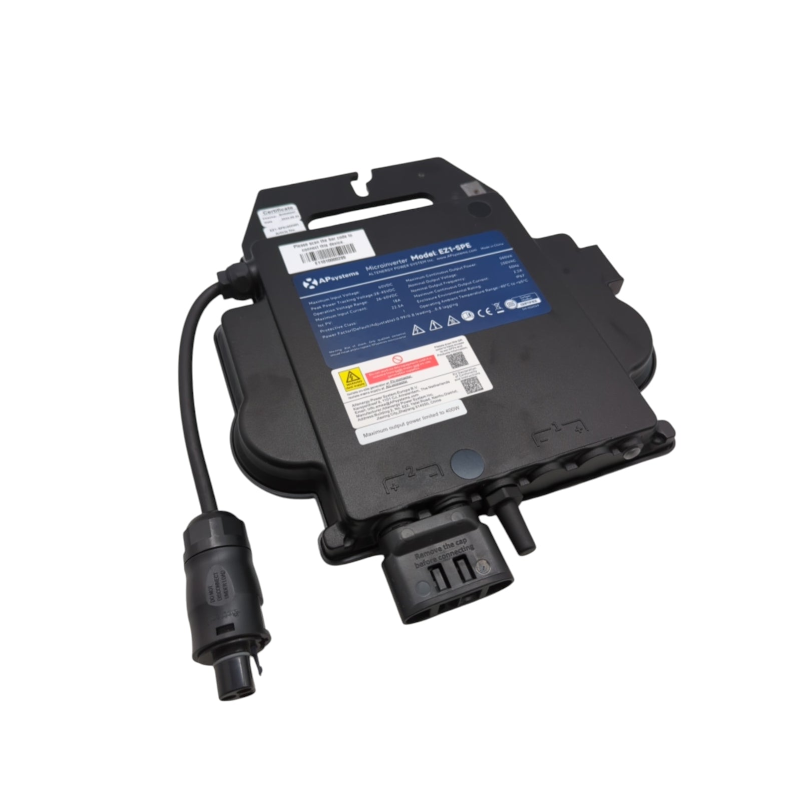 APsystems EZ1-SPE Microinverter 400W Plug & Play WiFi Bluetooth