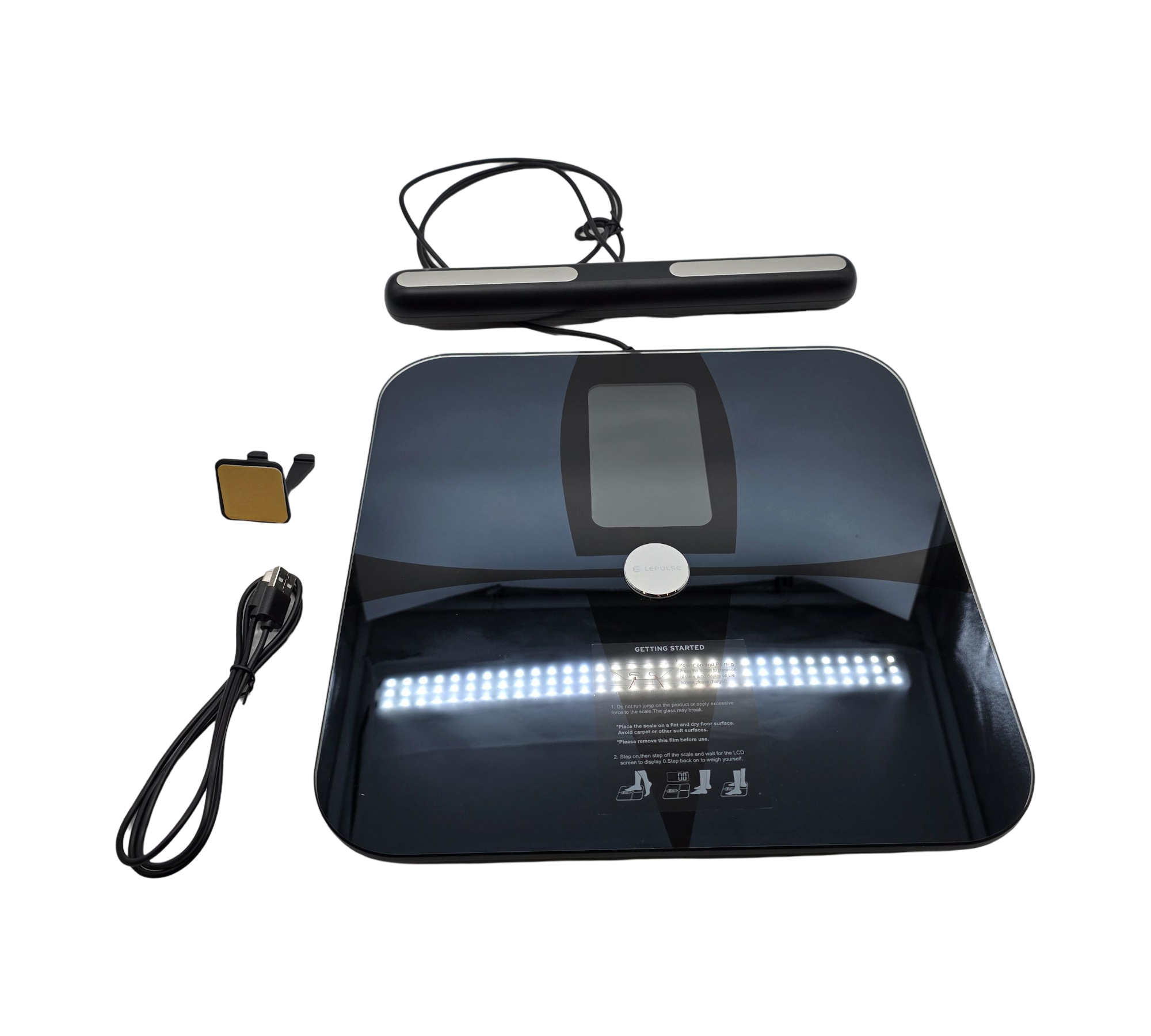 Lepulse P1 Body Composition Scale, Body Fat Scale, Hand Sensors, App, Muscle Mass