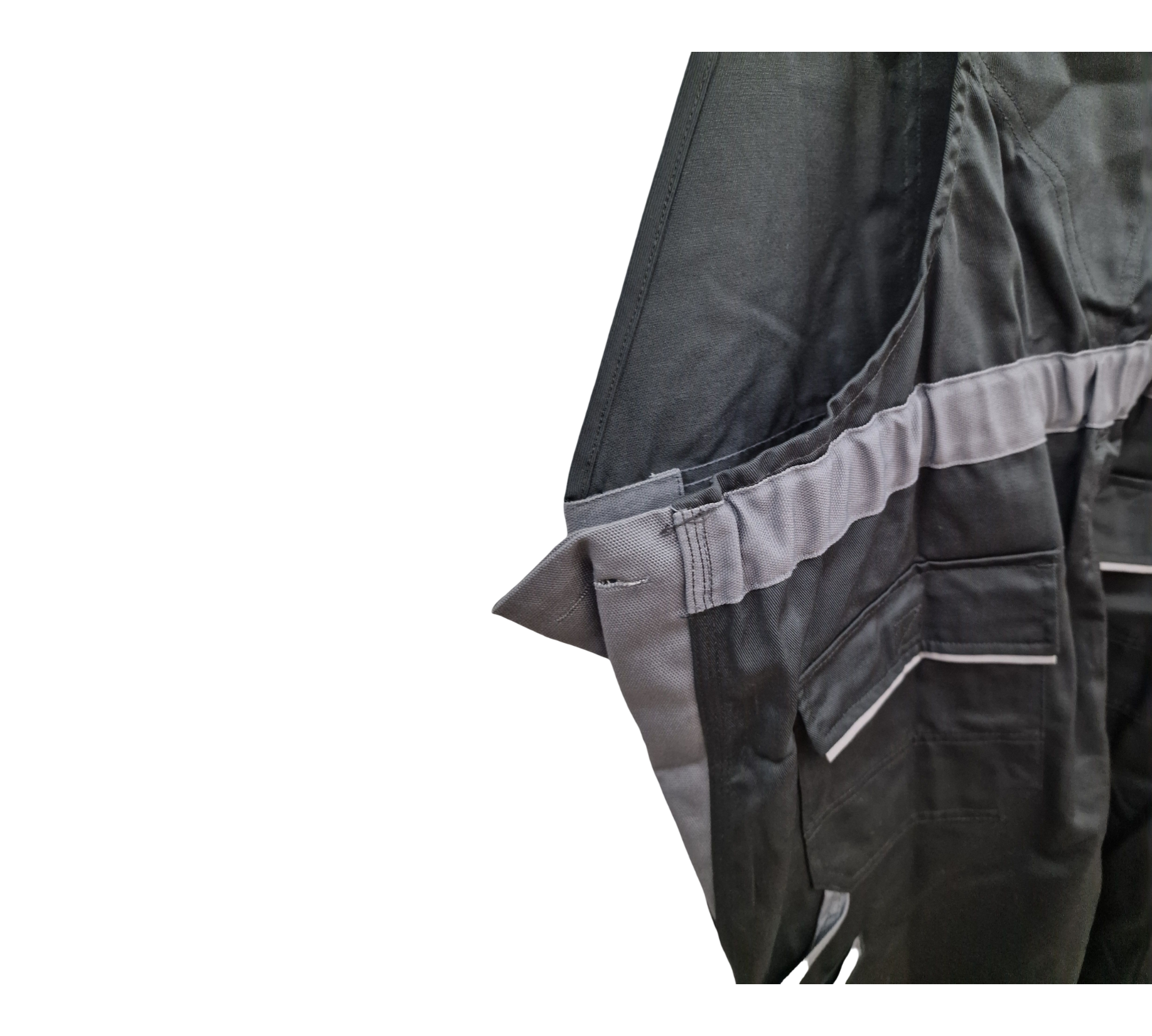 Planam Highline 2712 Men's Bib and Brace Overalls in Slate Black Zinc, Size 58