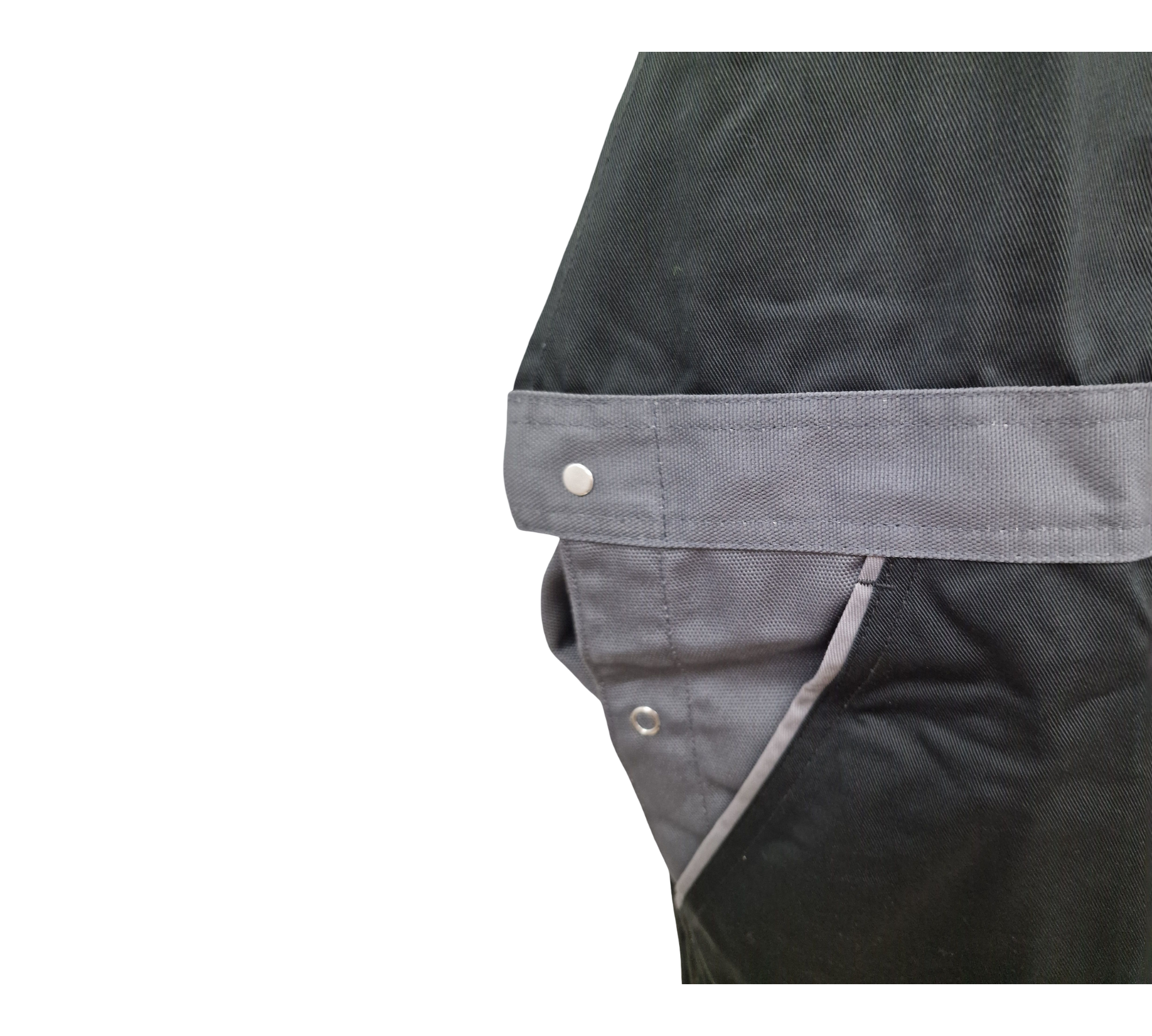 Planam Highline 2712 Men's Bib and Brace Overalls in Slate Black Zinc, Size 58