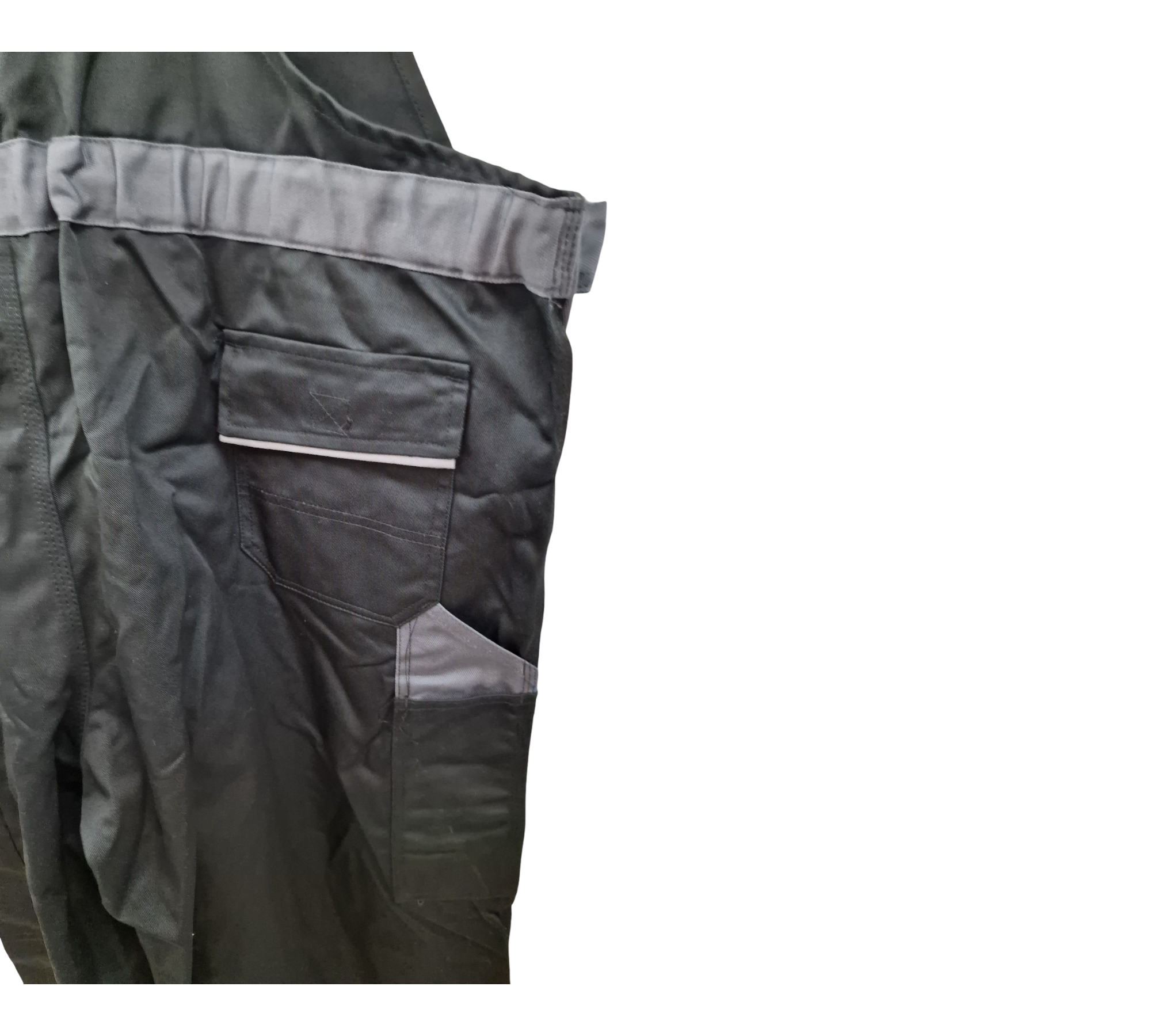Planam 2719054 Highline Damen-Latzhose, Schwarz/Schiefer/Zink, Größe 54