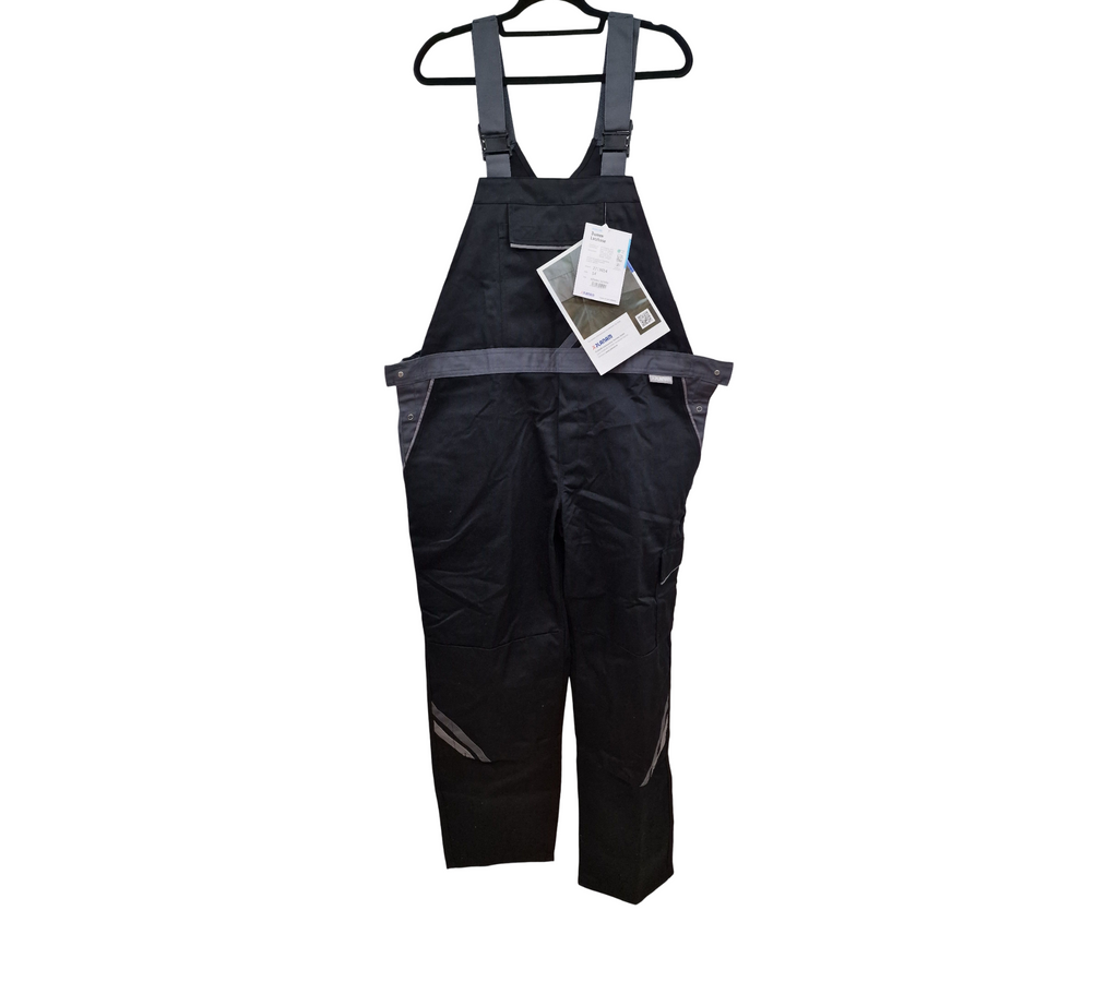 Planam 2719054 Highline Damen-Latzhose, Schwarz/Schiefer/Zink, Größe 54
