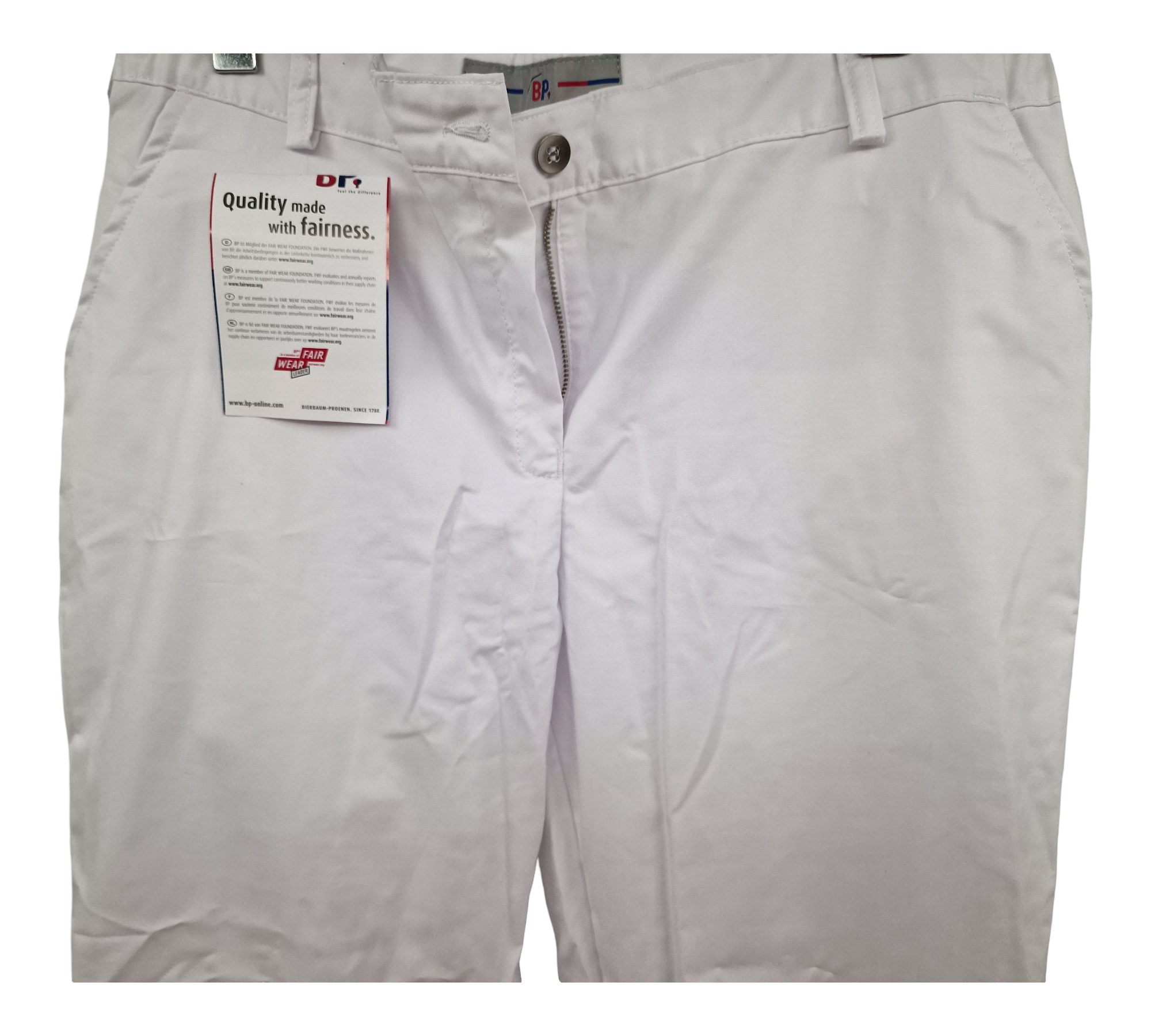 BP 1644-686-21-44s Damenhose Stretch Berufshose Gr. 44s Weiß