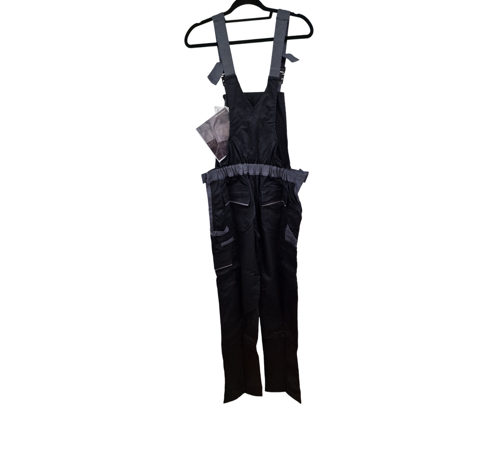 Planam 2719040 Highline Damen Arbeits-Latzhose Größe 40 Schwarz Grau
