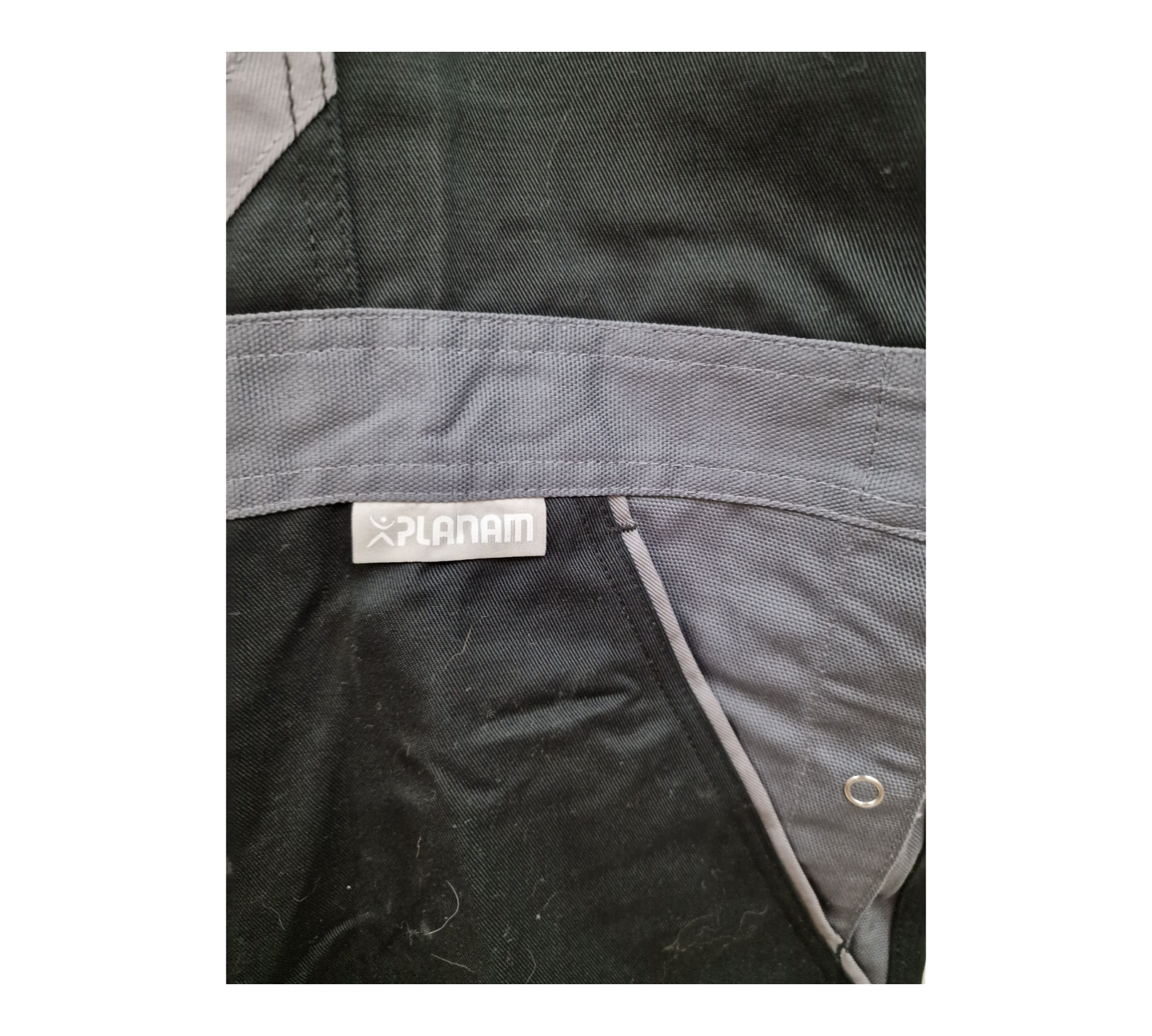 Planam Highline 2712 Men's Bib and Brace Overalls in Slate Black Zinc, Size 56