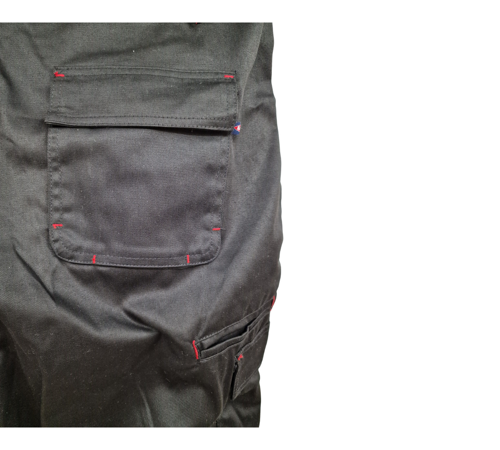 Lee Cooper LCPNT206 Herren Cargo-Arbeitshose Kniepolstertaschen 42W/32L