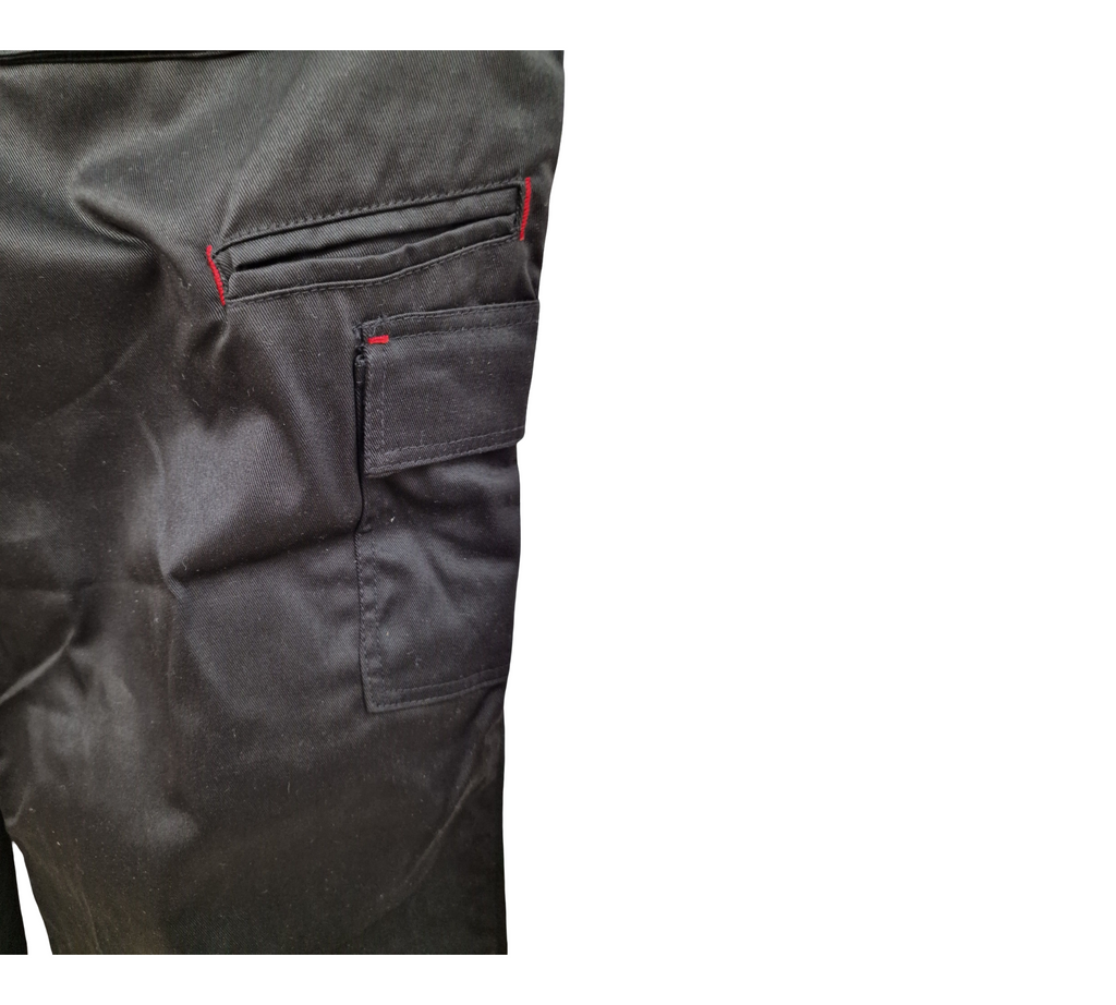 Lee Cooper LCPNT206 Herren Cargo-Arbeitshose Kniepolstertaschen 42W/32L