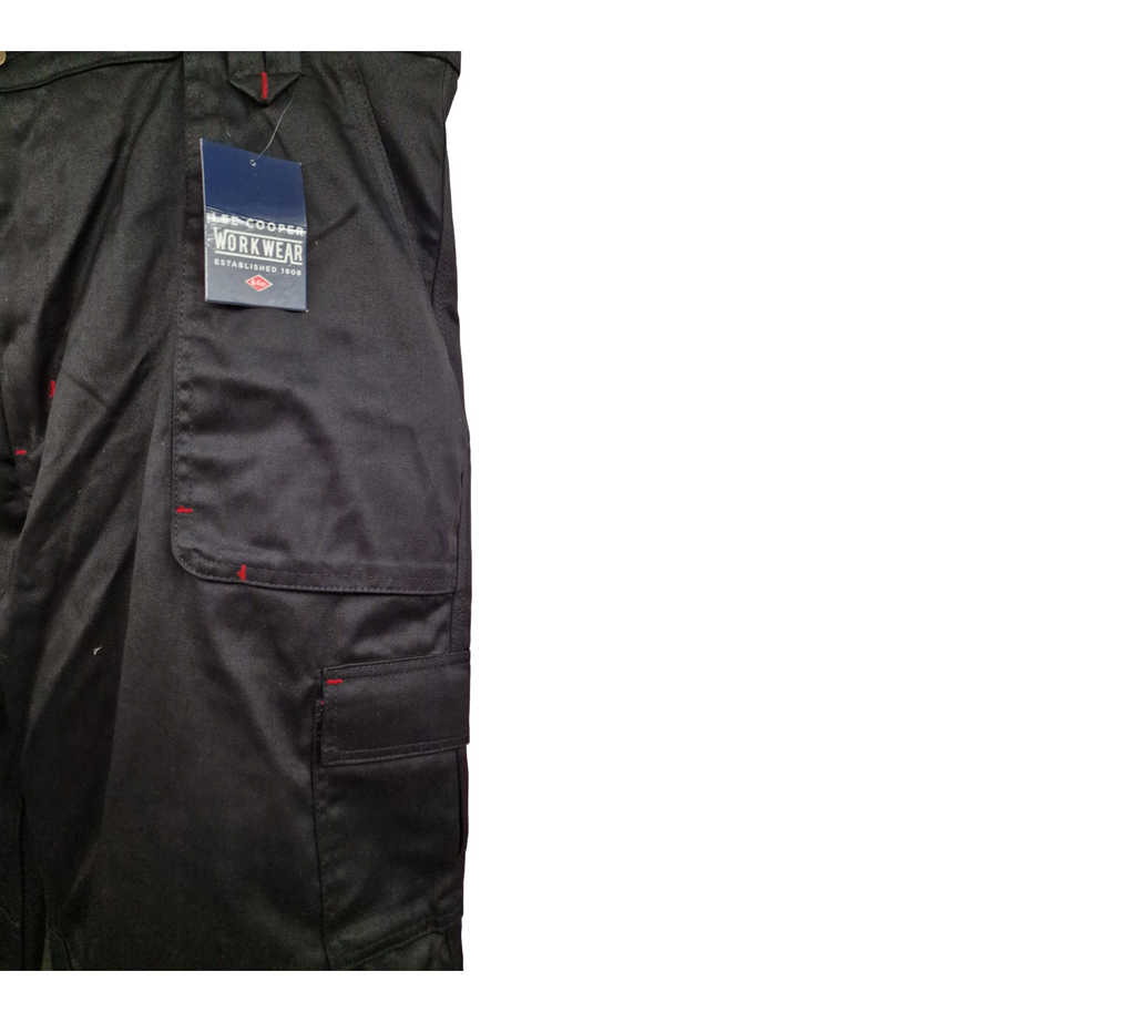 Lee Cooper LCPNT206 Herren Cargo-Arbeitshose Kniepolstertaschen 42W/32L