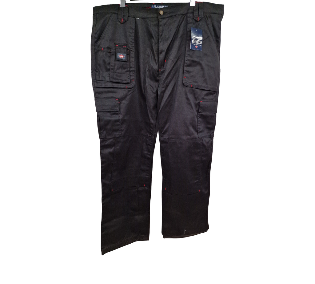 Lee Cooper LCPNT206 Herren Cargo-Arbeitshose Kniepolstertaschen 42W/32L